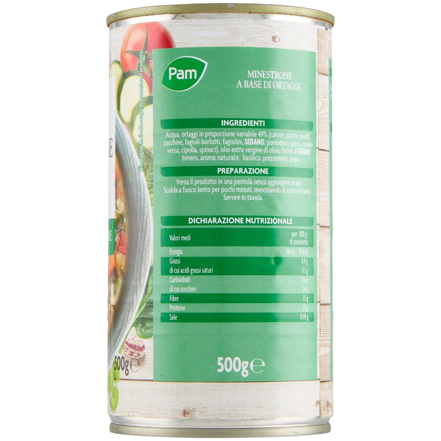 PAM PANORAMA Minestrone di Verdure 500 g – immagine 5