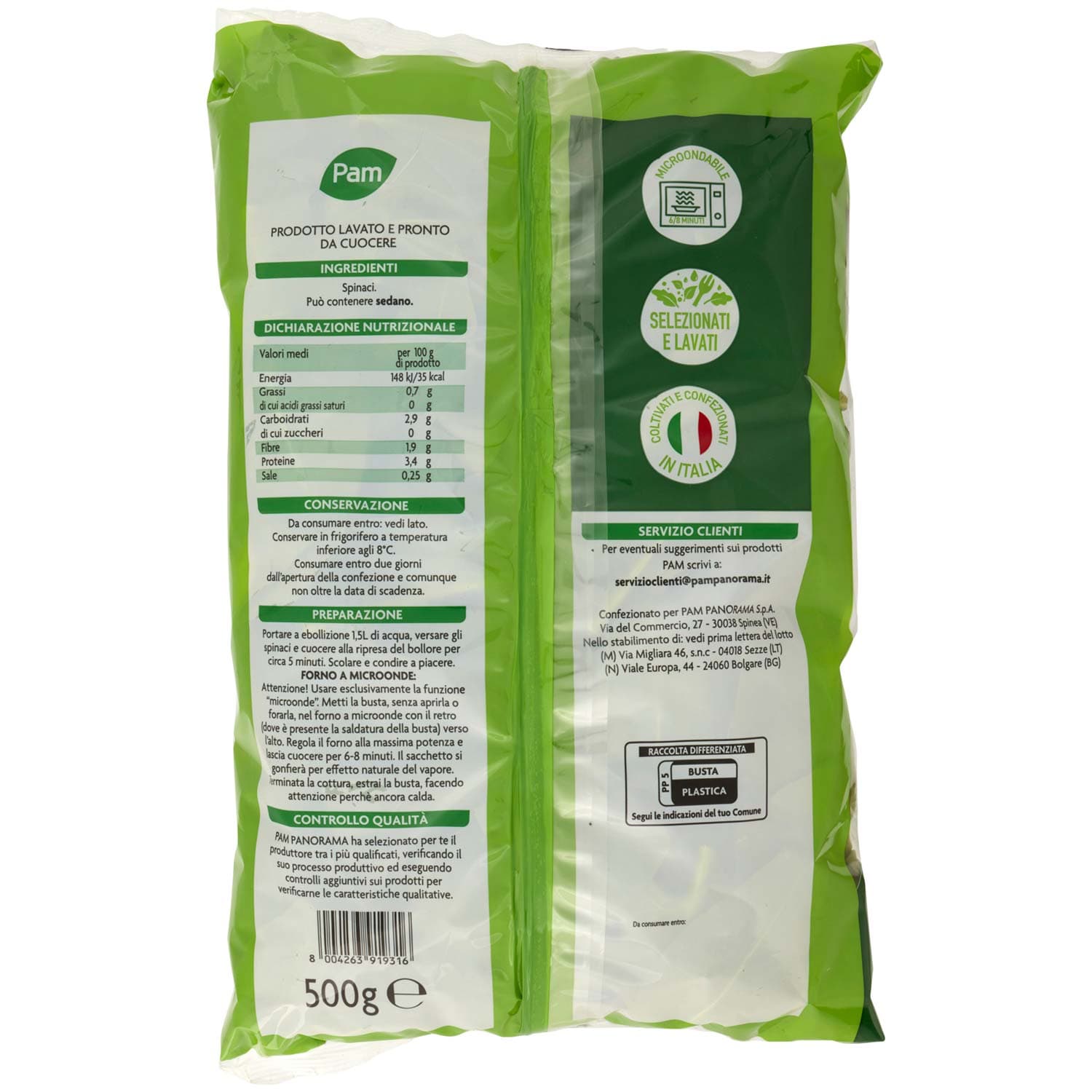 PAM Spinaci 500 g – immagine 4