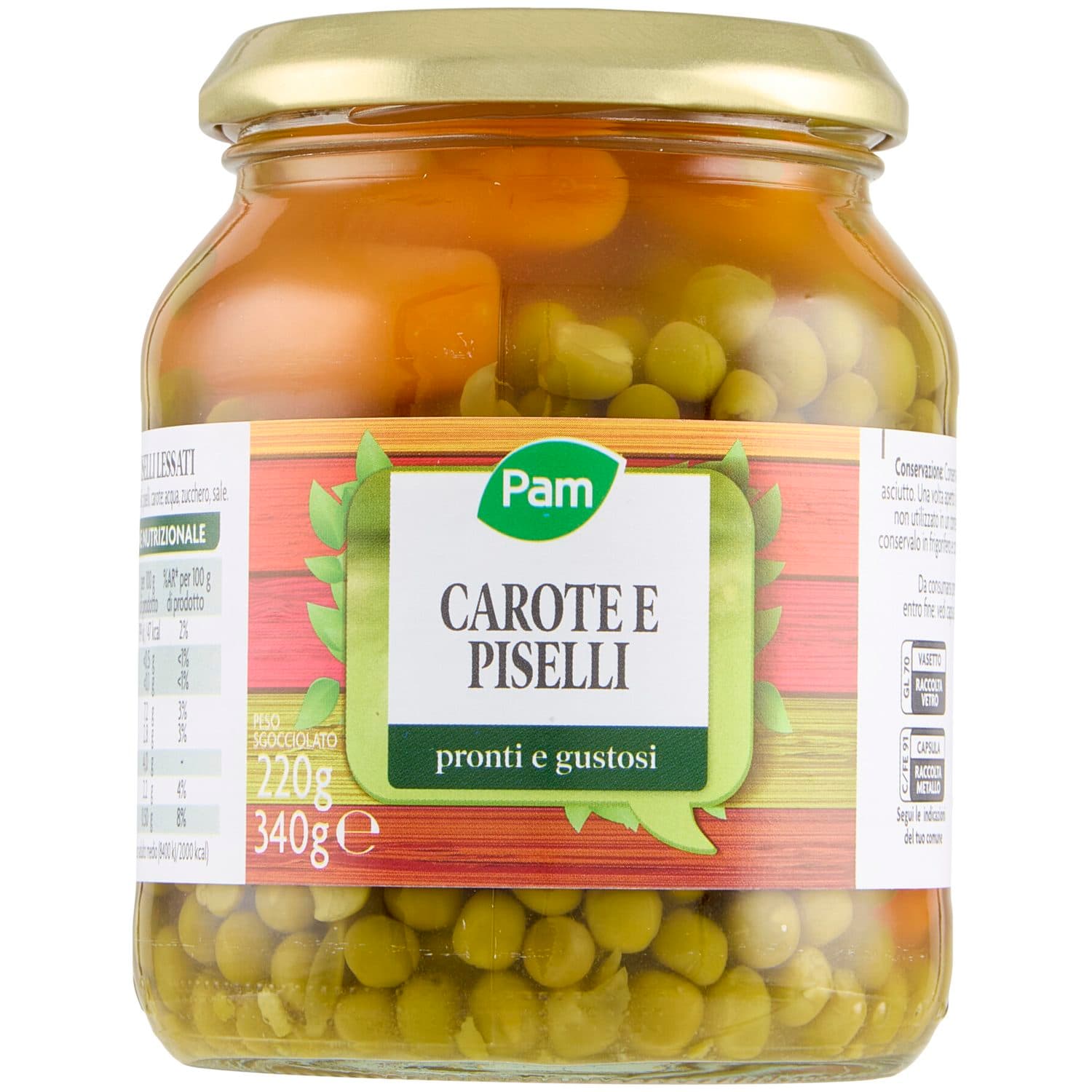 PAM Carote e Piselli 340 g – immagine 2