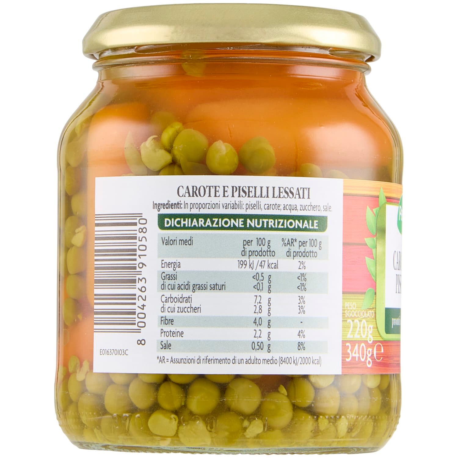 PAM Carote e Piselli 340 g – immagine 3