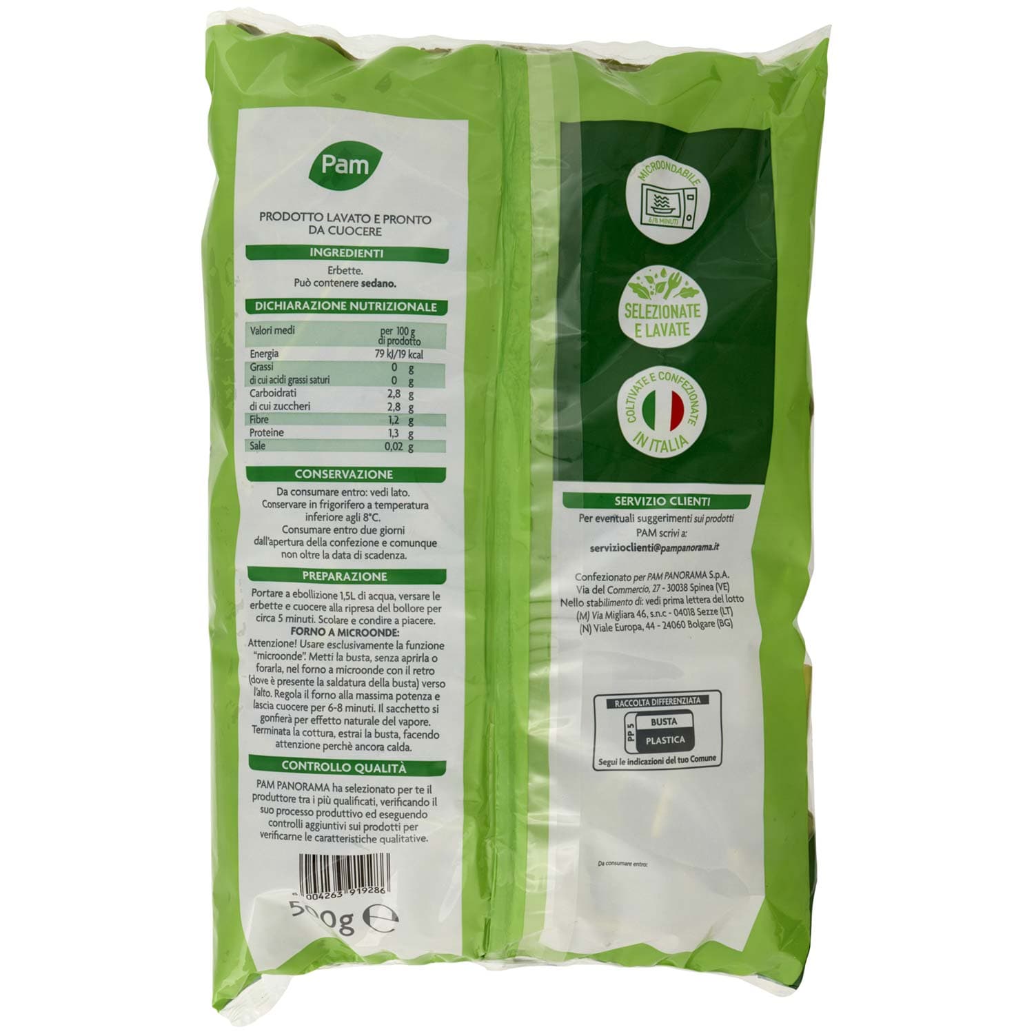 PAM Erbette 500 g – immagine 4