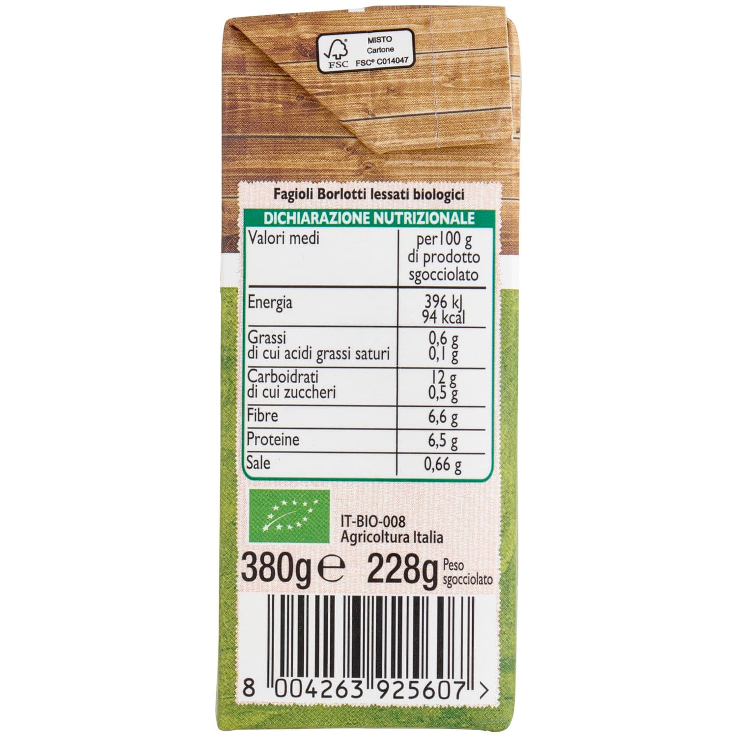 BIO Fagioli borlotti Biologici 380 g – immagine 5
