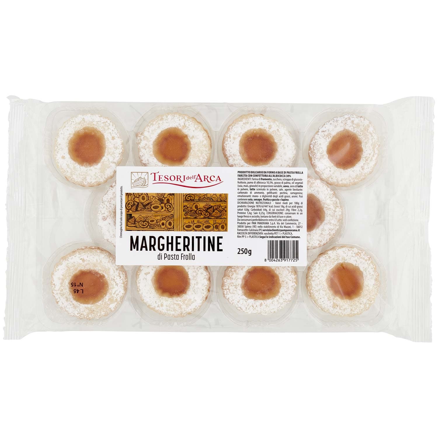 TESORI DELL'ARCA Margheritine di Pasta Frolla 250 g – immagine 2