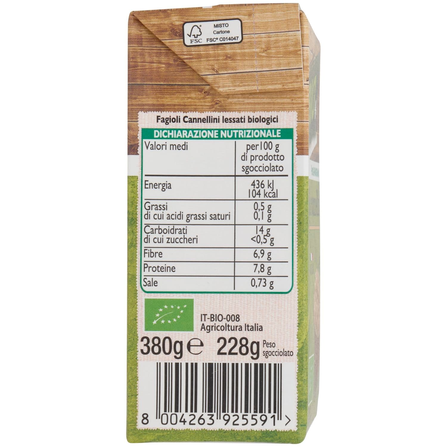 BIO Fagioli Cannellini Biologici 380 g – immagine 3