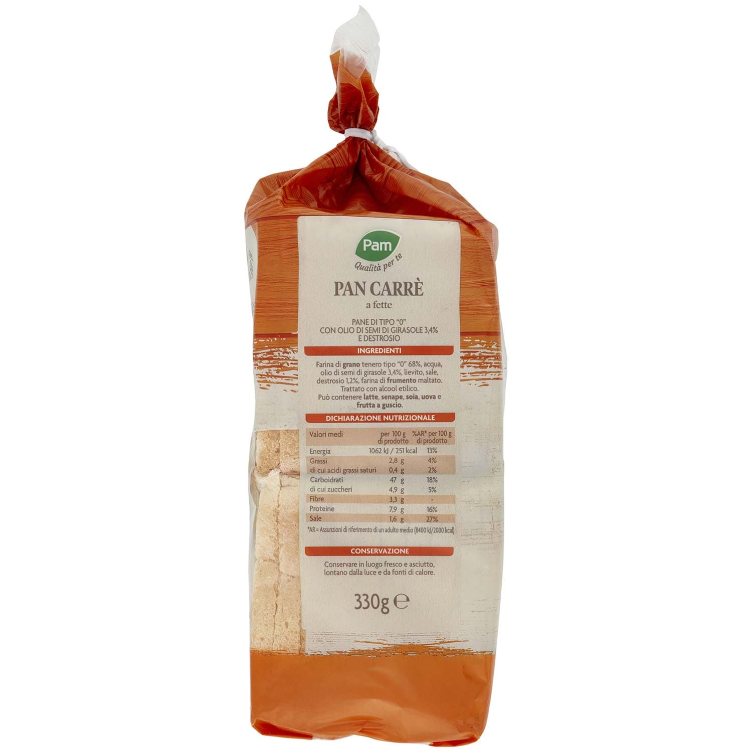 PAM Qualità per te Pan Carrè a fette 330 g – immagine 5