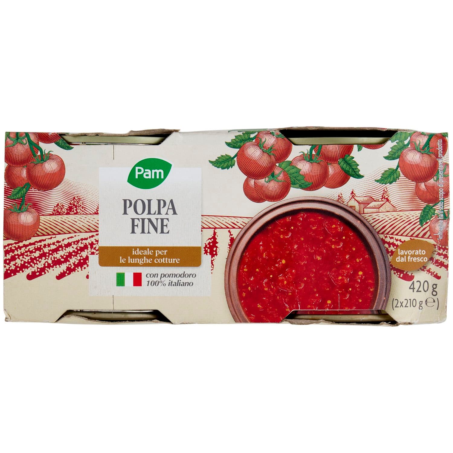 PAM PANORAMA Polpa Fine 420 g (210 g x 2) – immagine 4