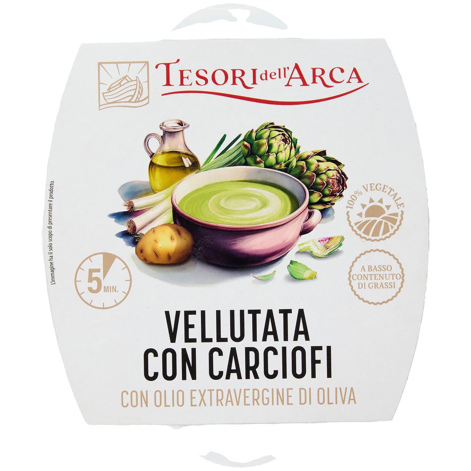 TESORI DELL'ARCA Vellutata con Carciofi con Olio Extravergine di Oliva 350 g – immagine 2