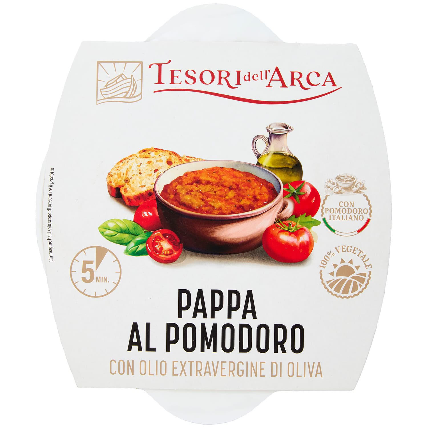 TESORI DELL'ARCA Pappa al Pomodoro con Olio Extravergine di Oliva 350 g – immagine 2