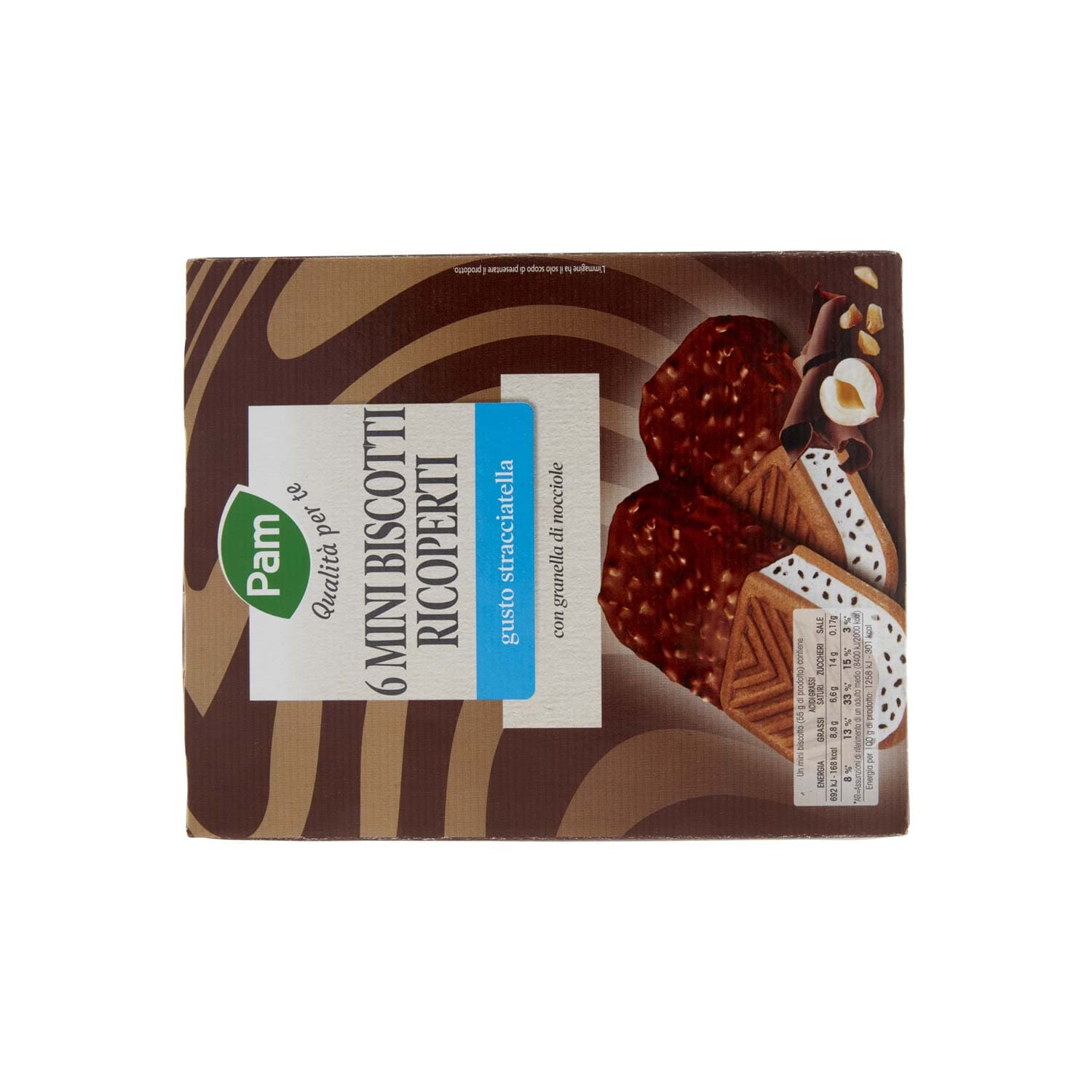 PAM Qualità per te 6 Mini Biscotti Ricoperti gusto stracciatella 6 x 55 g – immagine 4