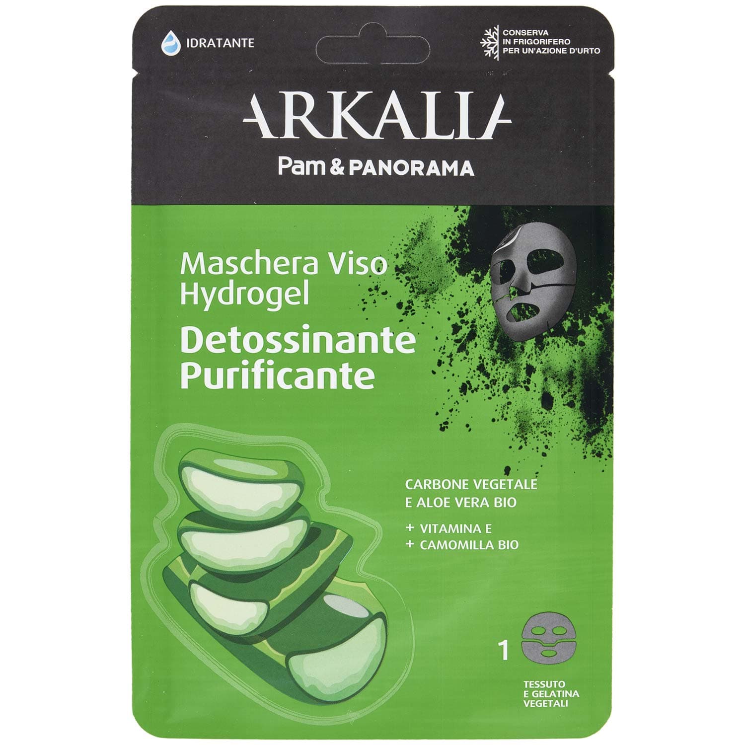 ARKALIA Maschera Viso Hydrogel Detossinante Purificante 1 pz – immagine 2