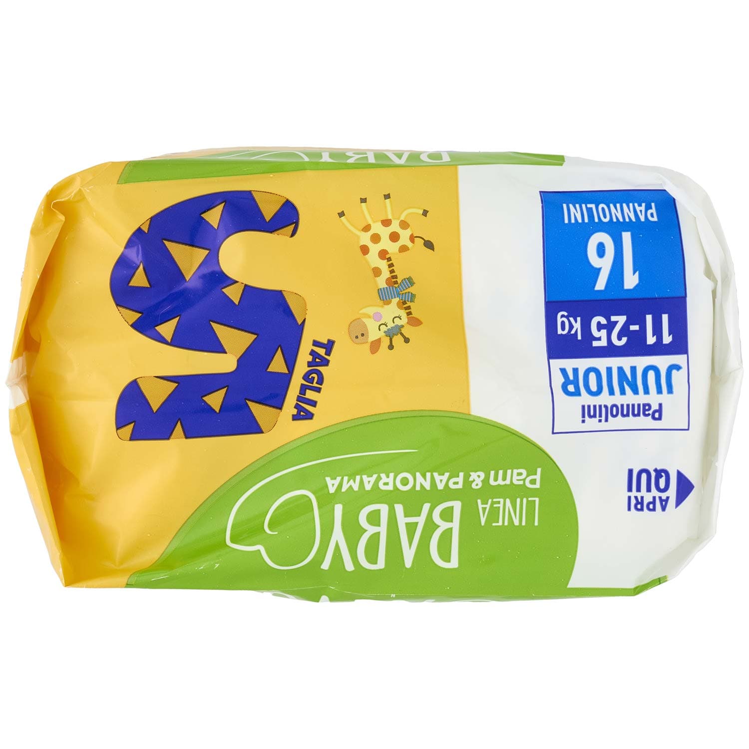 PAM PANORAMA Linea Baby Pannolini Junior Taglia 5 11-25 Kg 16 pz – immagine 6