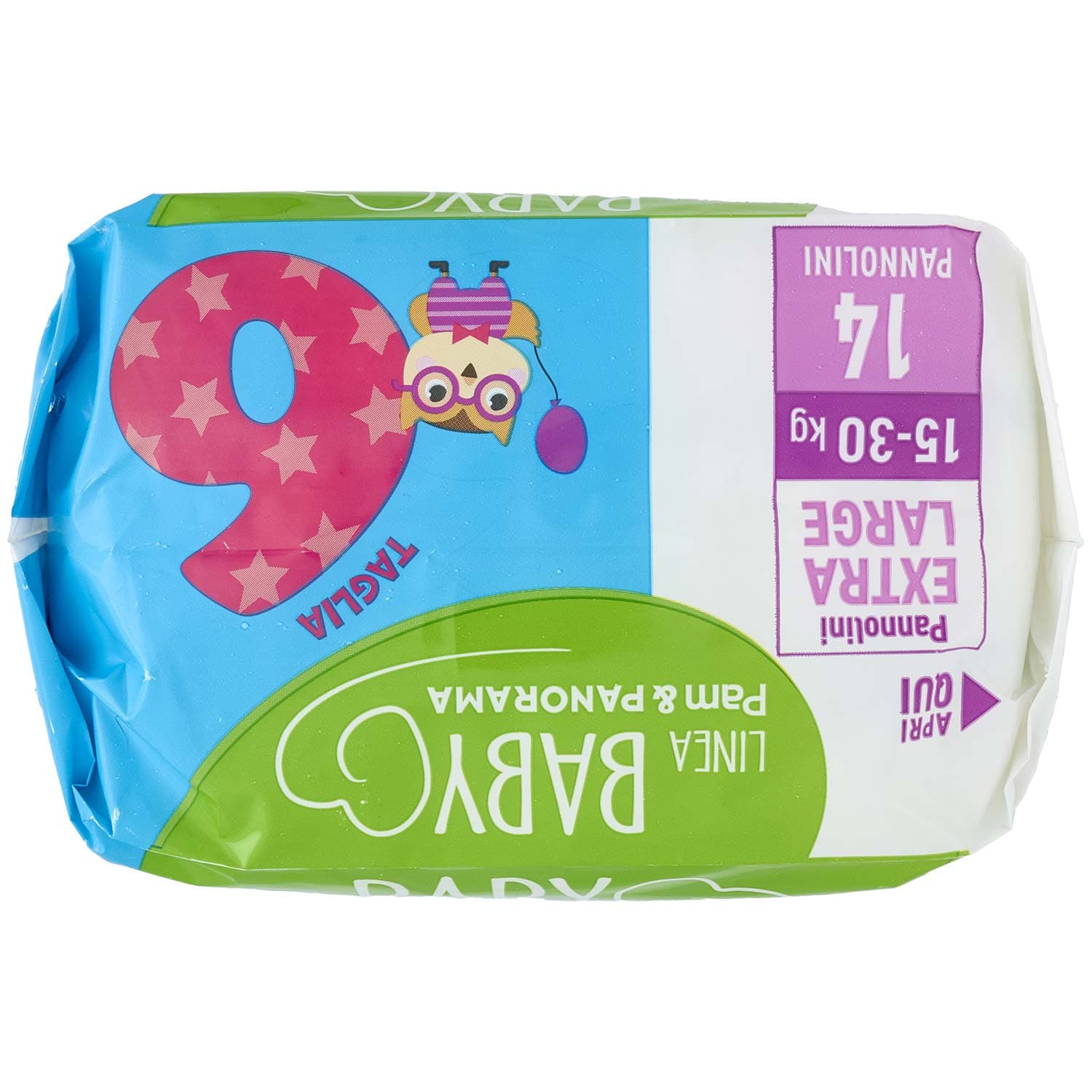 PAM PANORAMA Linea Baby Pannolini Extra Large Taglia 6 15-30 Kg 14 pz – immagine 6