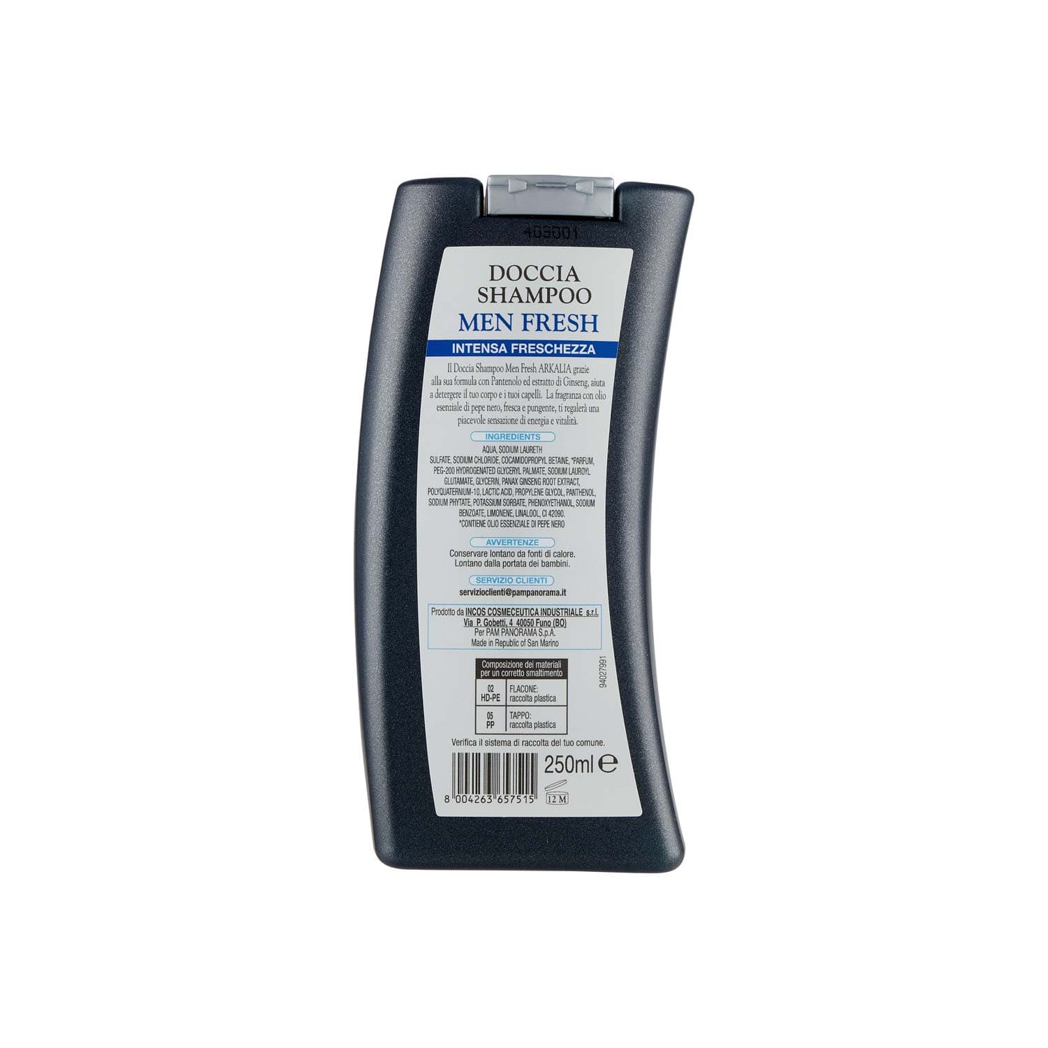 ARKALIA Doccia Shampoo Man Fresh 250 ml – immagine 4