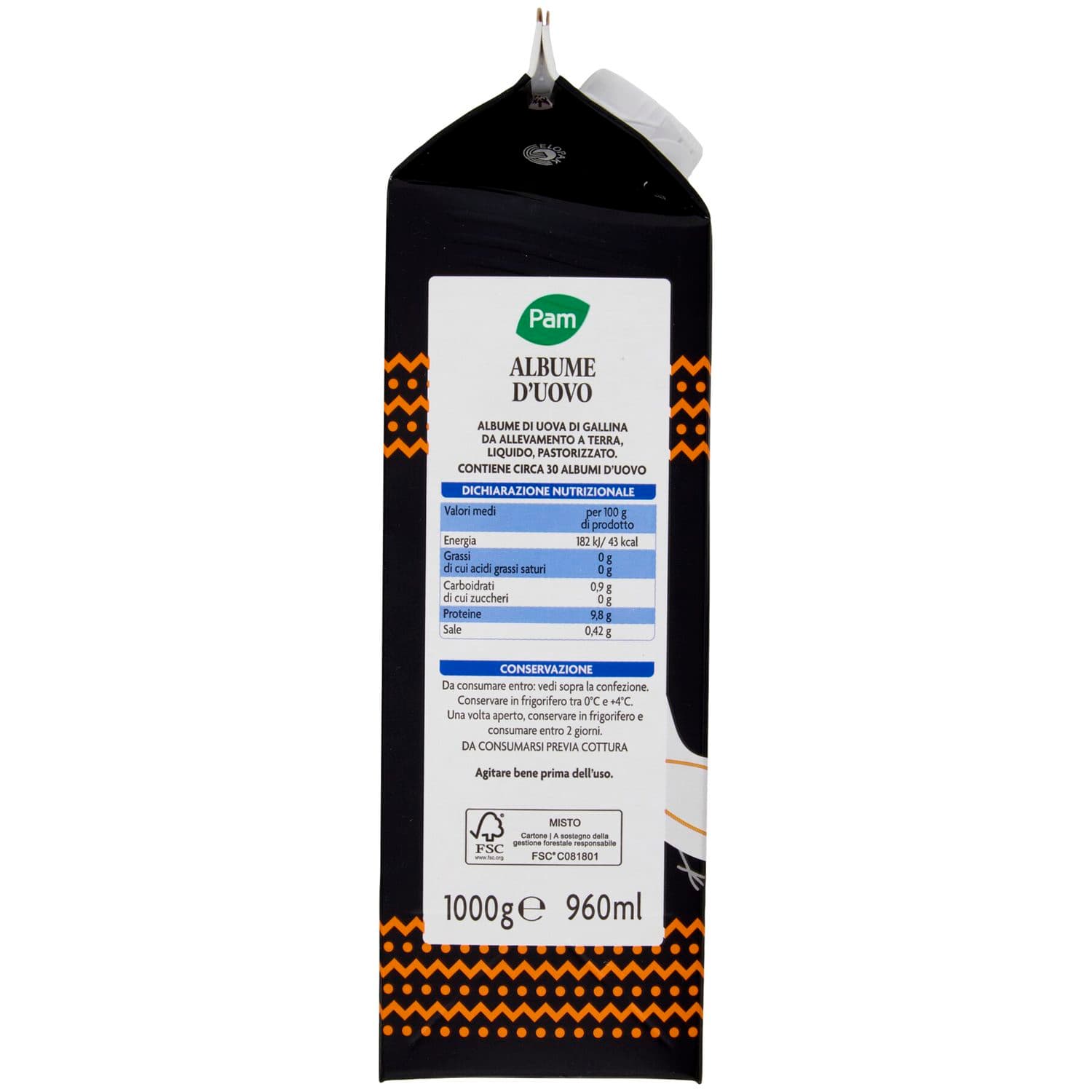 PAM Albume d'Uovo 1000 g – immagine 3