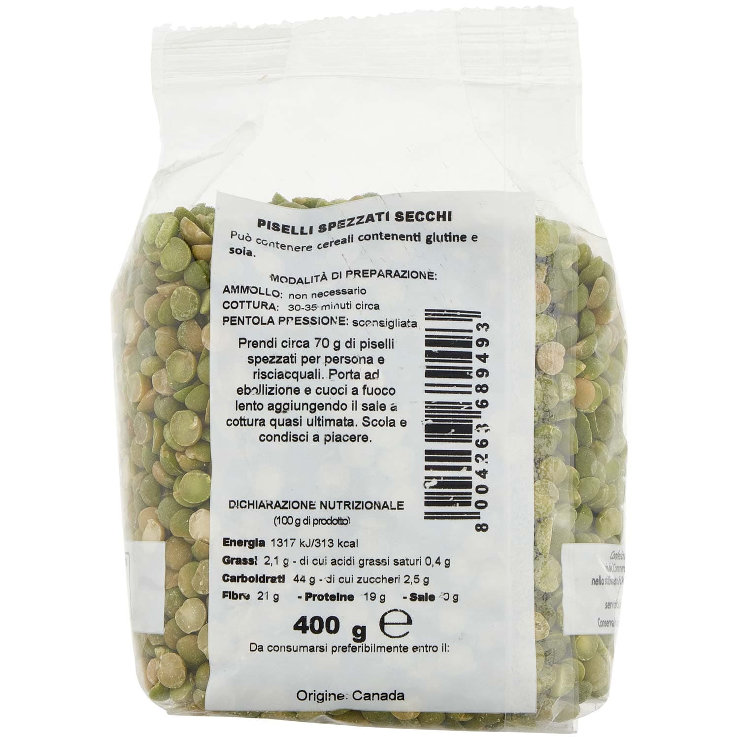 PAM Qualità per te Piselli Spezzati 400 g – immagine 4