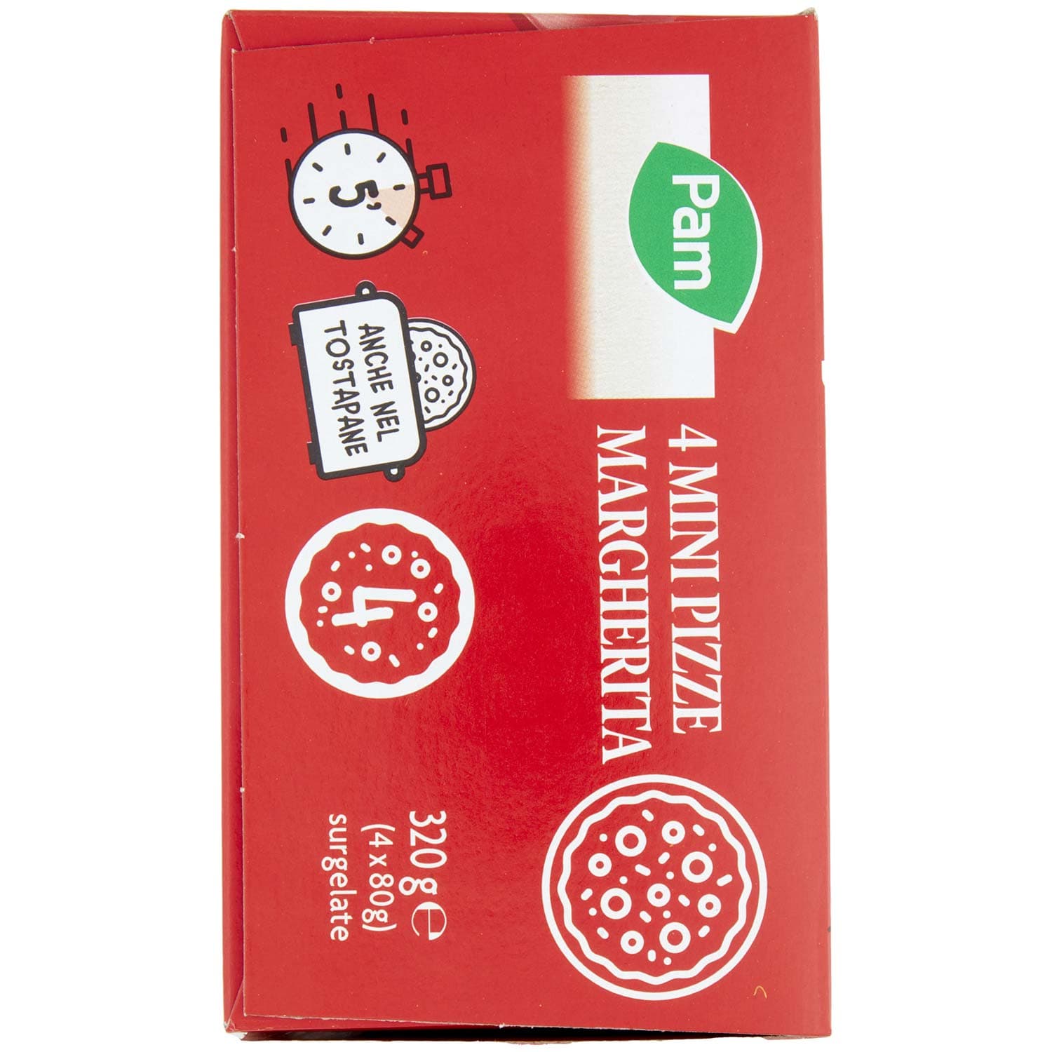 PAM 4 Mini Pizze Margherita surgelate 4 x 80 g – immagine 3