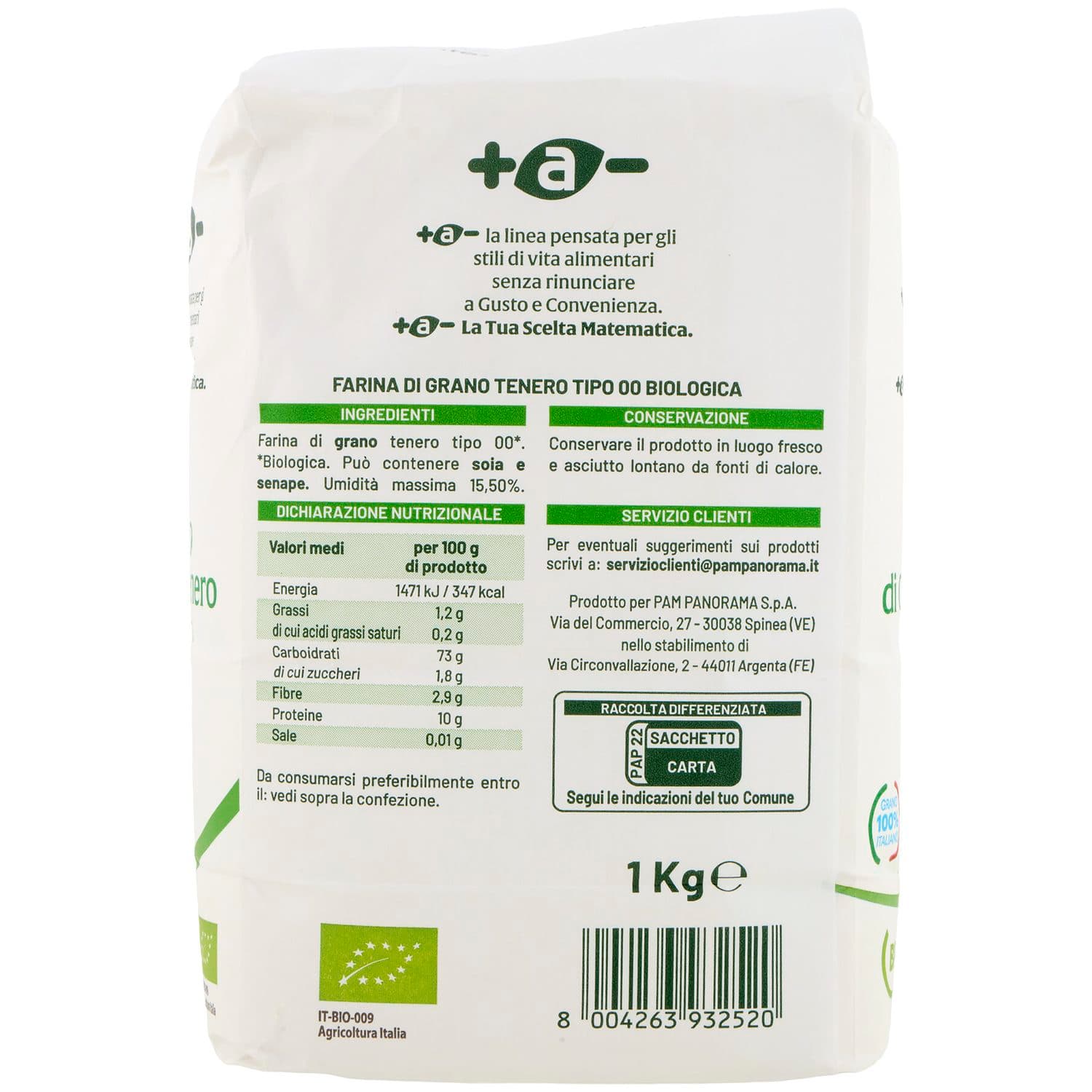 +a- Farina Tipo 00 di Grano Tenero Biologica 1 kg – immagine 5