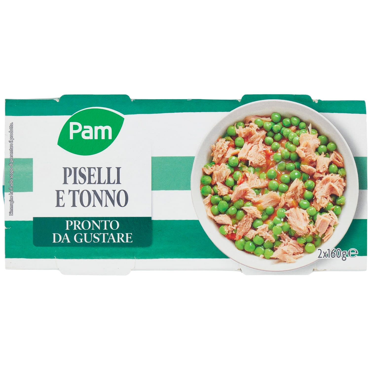 PAM Piselli e Tonno 2 x 160 g – immagine 2