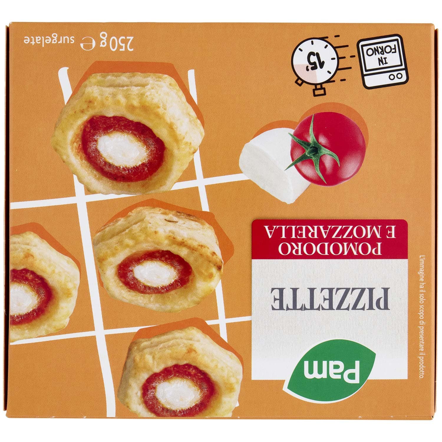 PAM Pizzette Pomodoro e Mozzarella surgelate 250 g – immagine 4