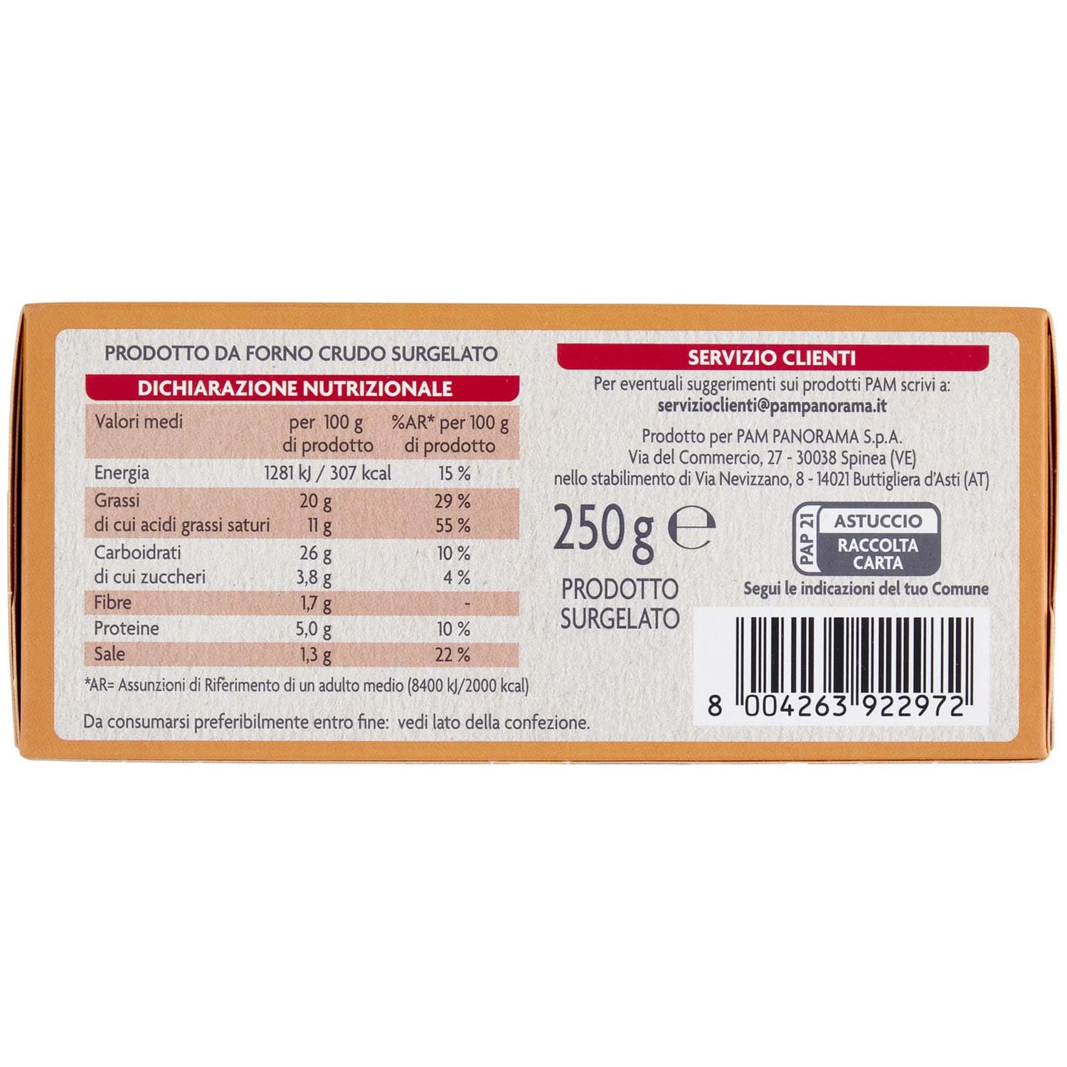 PAM Pizzette Pomodoro e Mozzarella surgelate 250 g – immagine 7