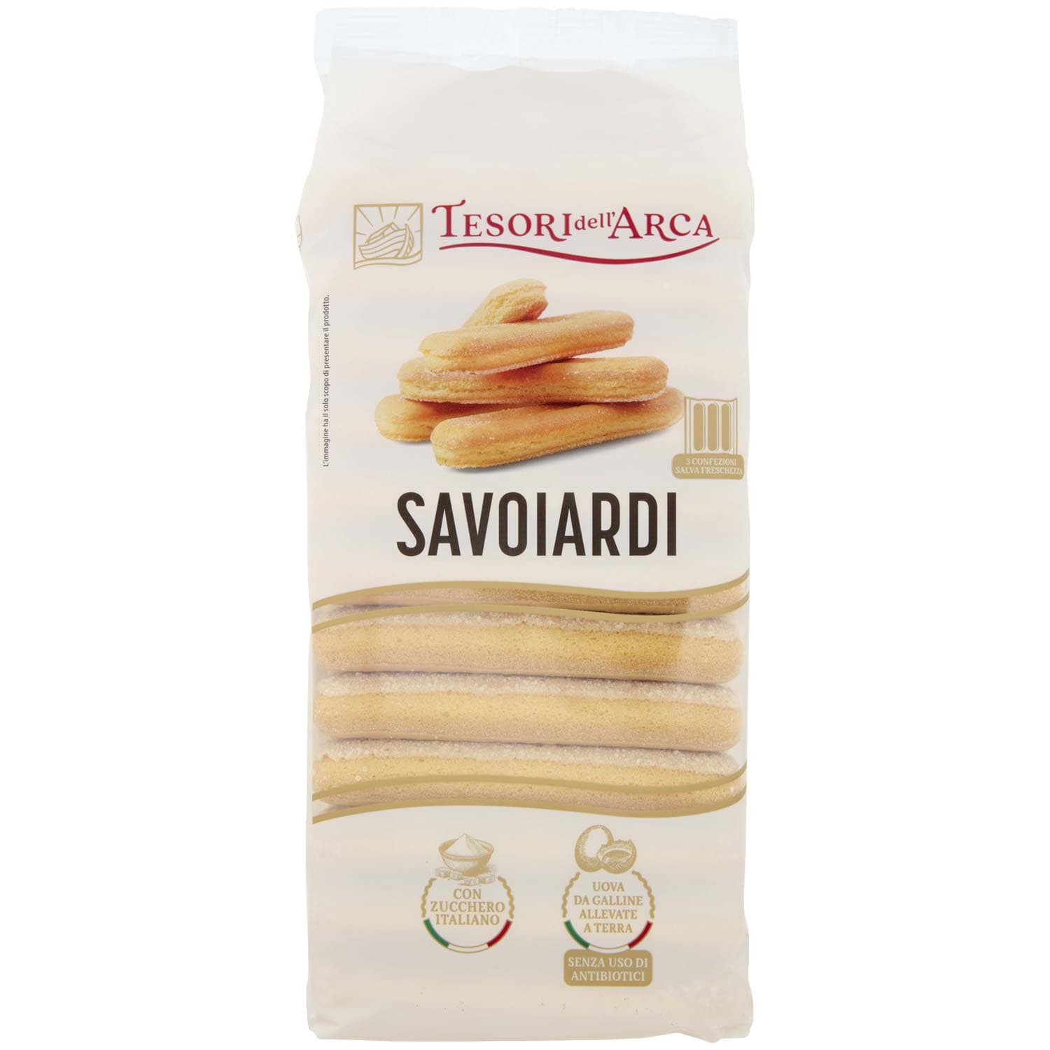 TESORI DELL'ARCA Savoiardi 3 x 100 g – immagine 2