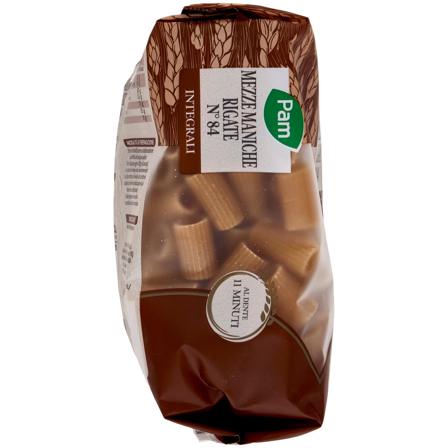 PAM Mezze Maniche Rigate N° 84 Integrali 500 g – immagine 3