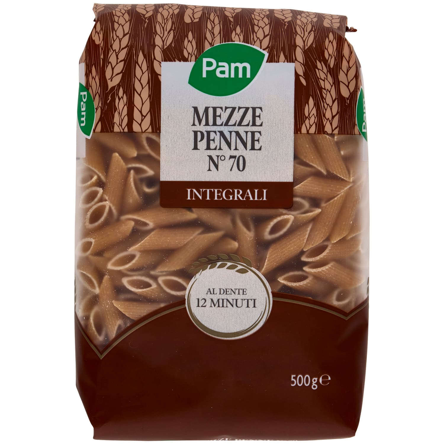 PAM Mezze Penne N° 70 Integrali 500 g – immagine 2