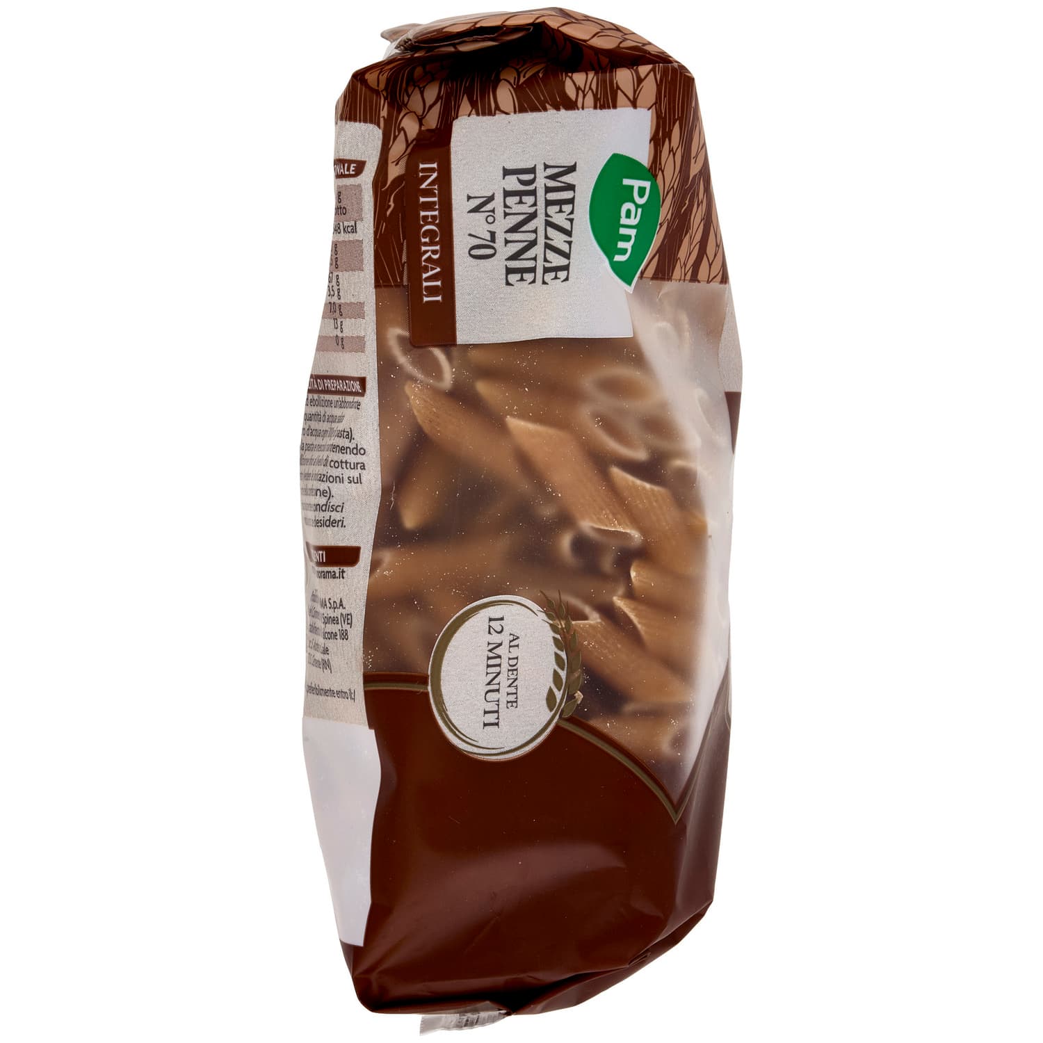 PAM Mezze Penne N° 70 Integrali 500 g – immagine 3
