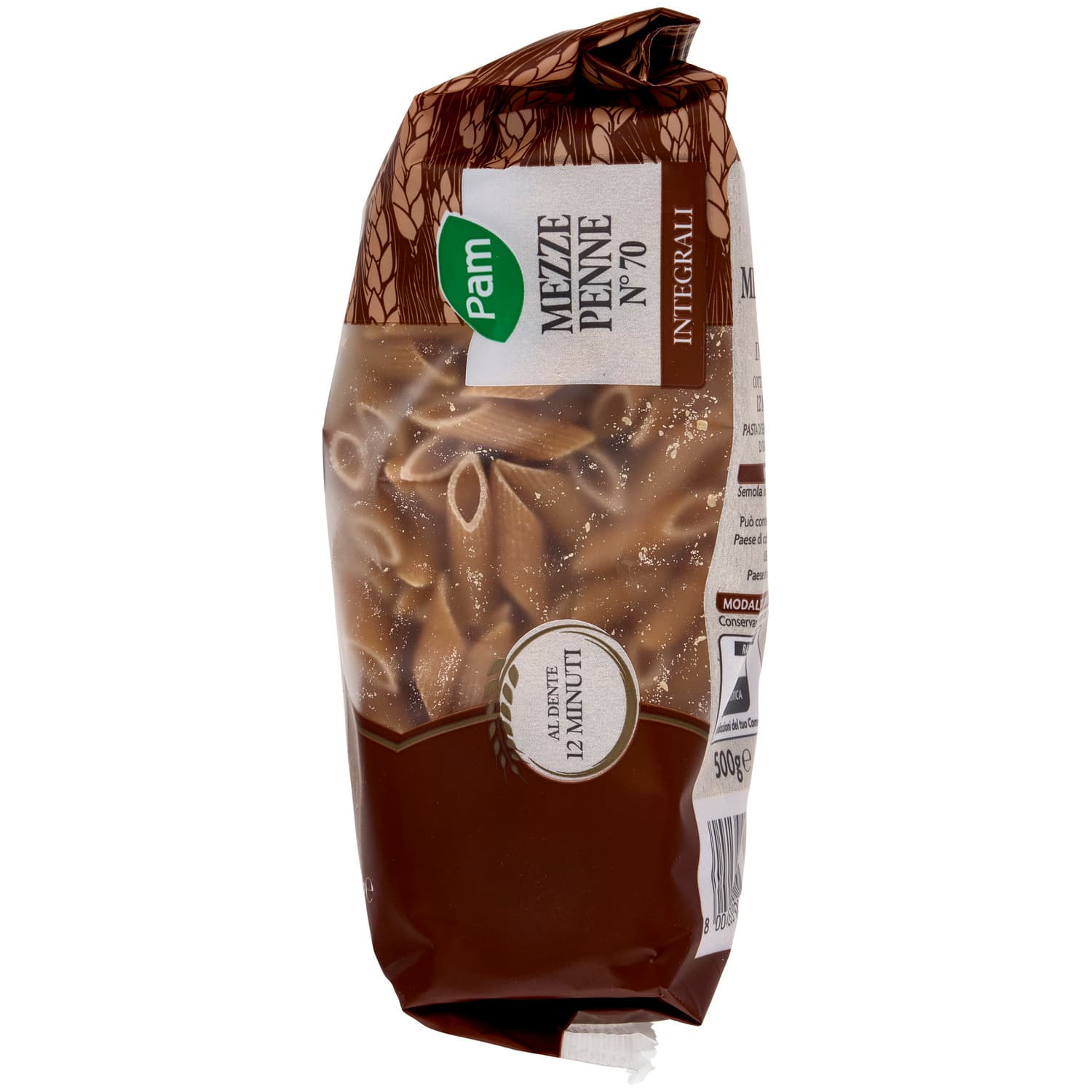 PAM Mezze Penne N° 70 Integrali 500 g – immagine 5