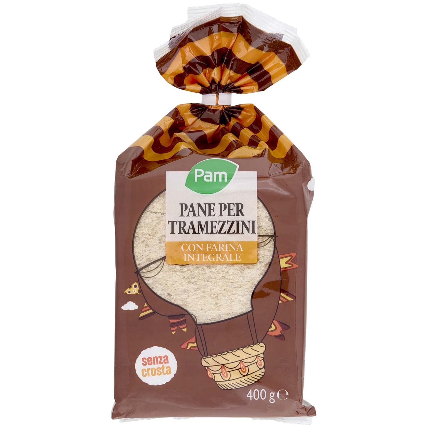 PAM Pane per Tramezzini con Farina Integrale 400 g – immagine 2