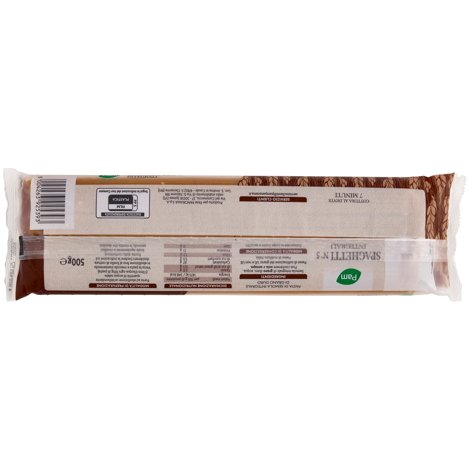 PAM Spaghetti N° 5 Integrali 500 g – immagine 4