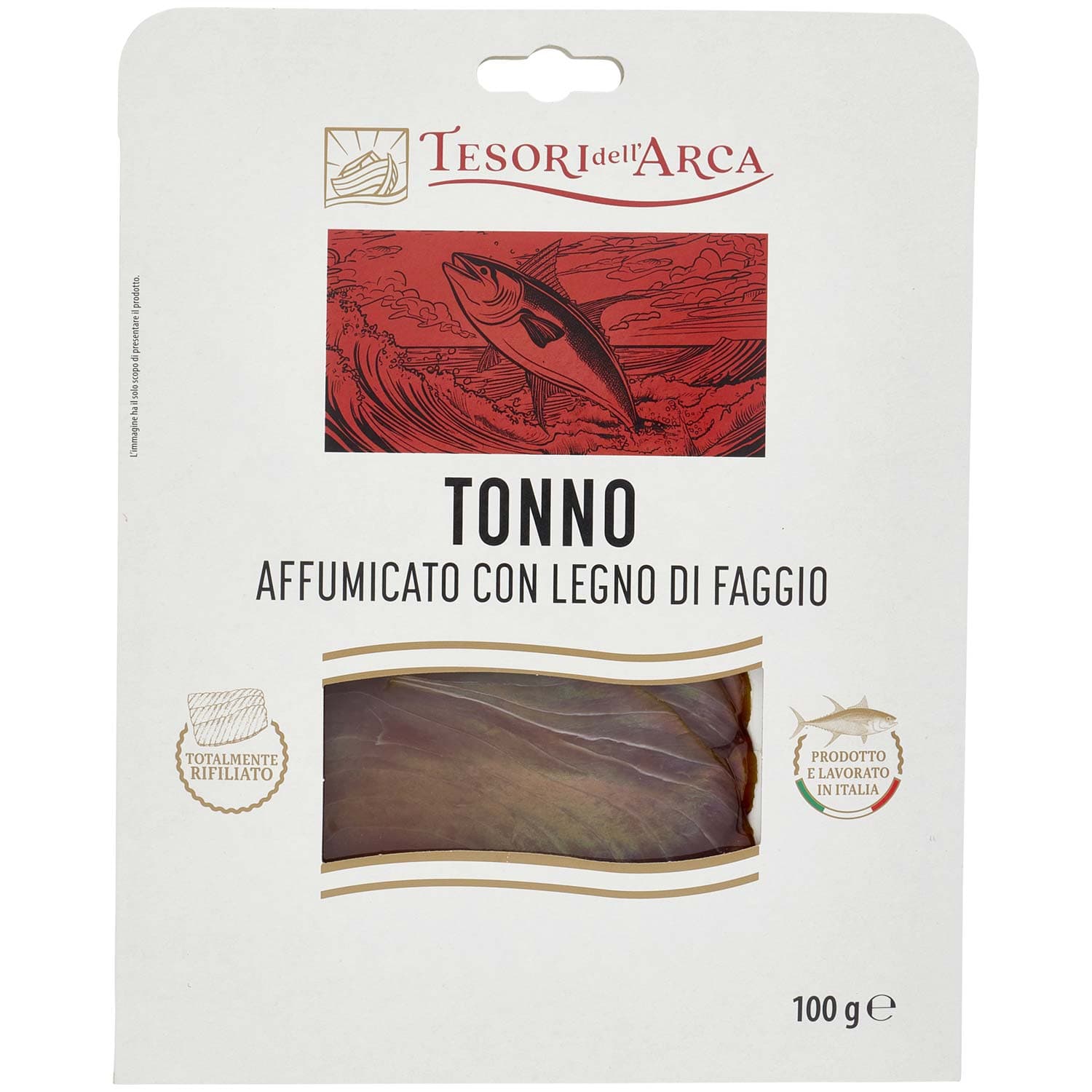 TESORI DELL'ARCA Tonno Affumicato con Legno di Faggio 100 g – immagine 2