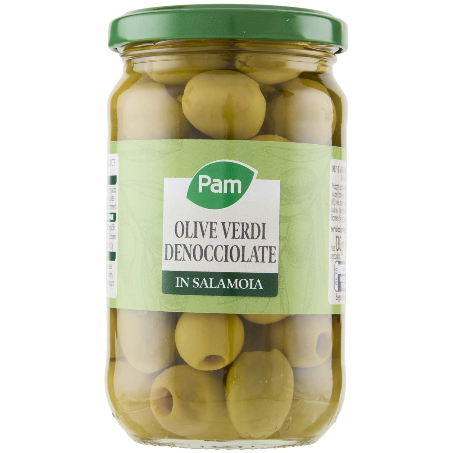 PAM Olive Verdi Denocciolate in Salamoia 290 g – immagine 2