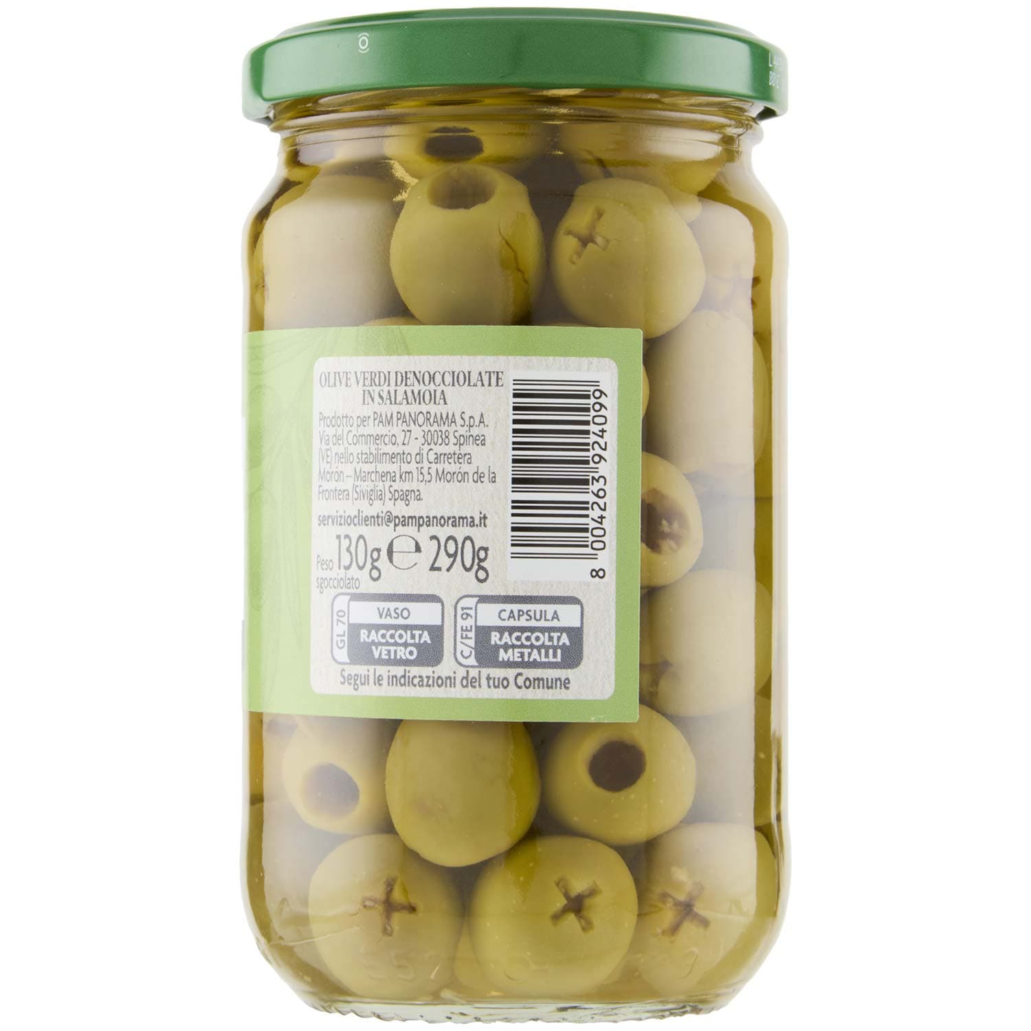 PAM Olive Verdi Denocciolate in Salamoia 290 g – immagine 5