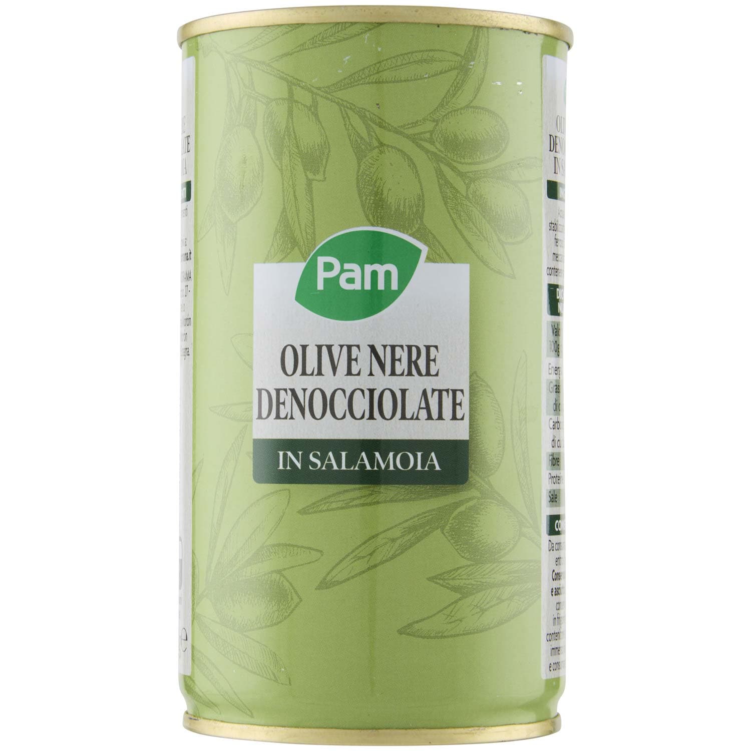 PAM Olive Nere Denocciolate in Salamoia 350 g – immagine 2