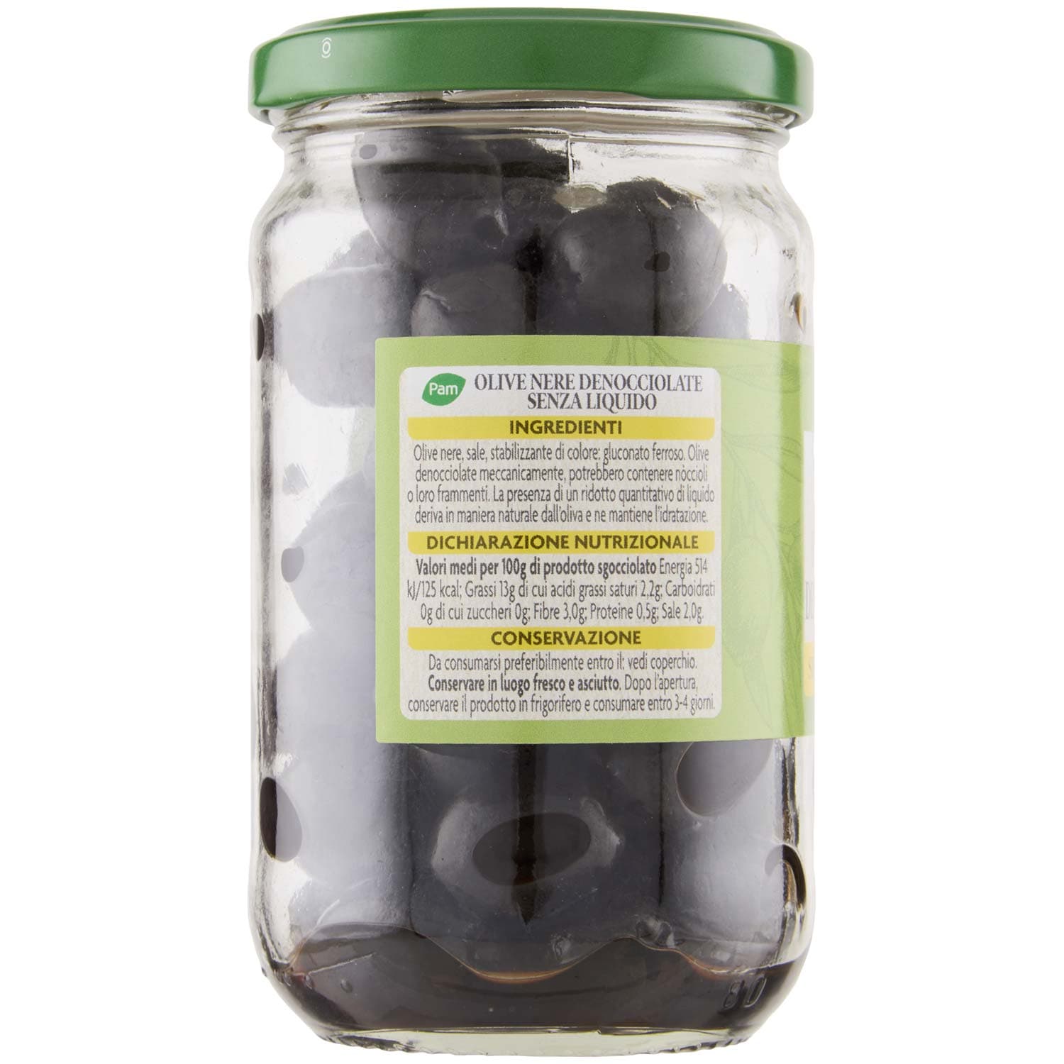 PAM Olive Nere Denocciolate Senza Liquido 125 g – immagine 3