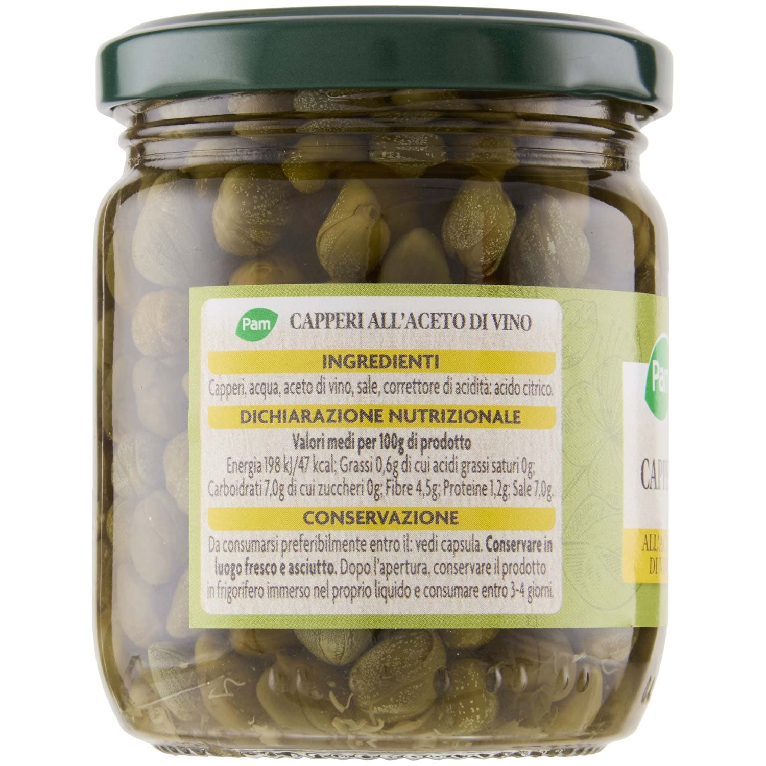 PAM Capperi all'Aceto di Vino 190 g – immagine 3