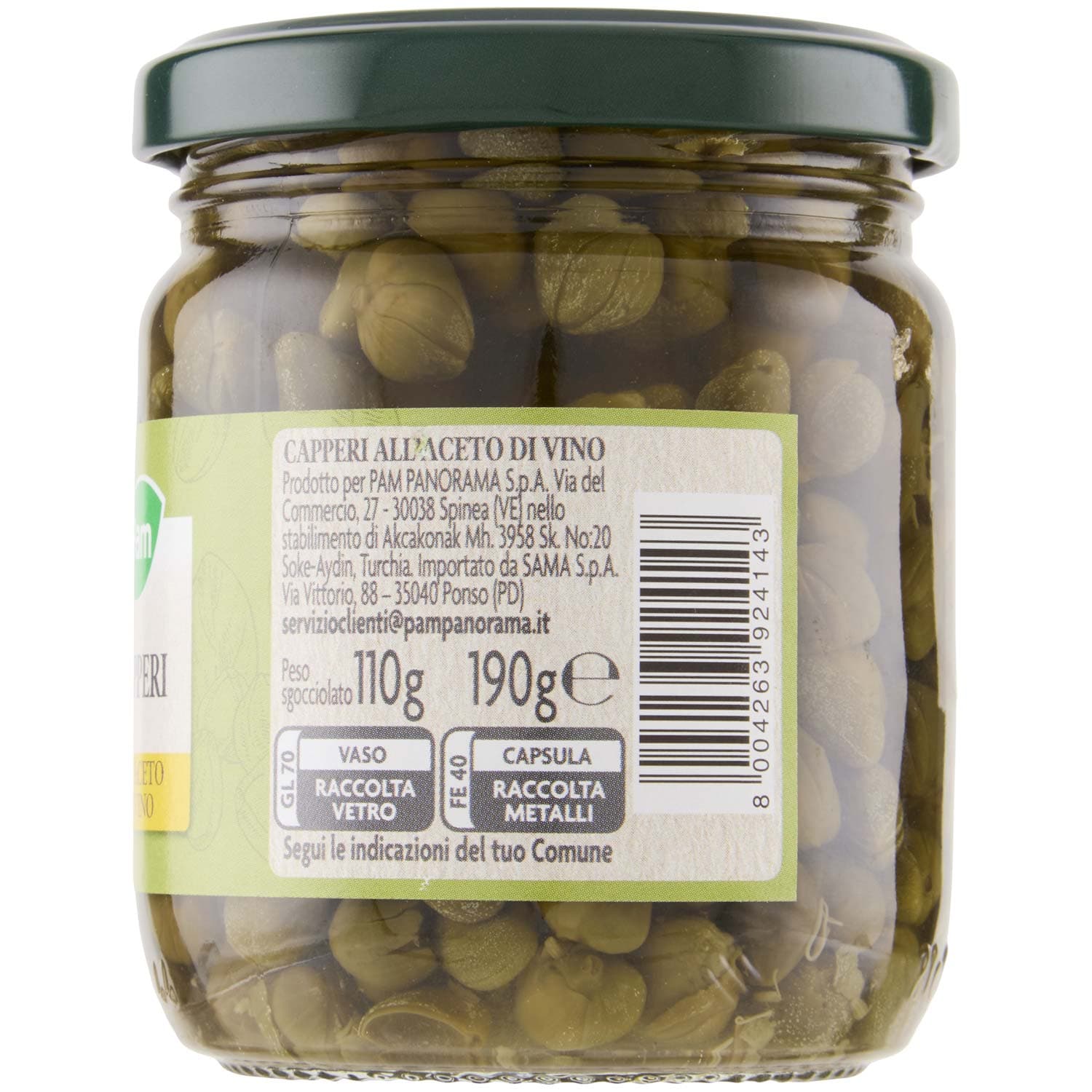 PAM Capperi all'Aceto di Vino 190 g – immagine 5