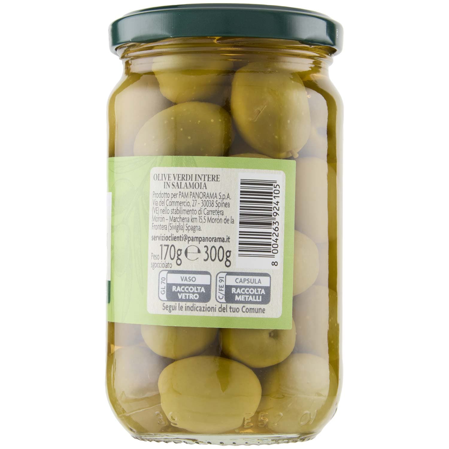 PAM Olive Verdi Intere in Salamoia 300 g – immagine 5