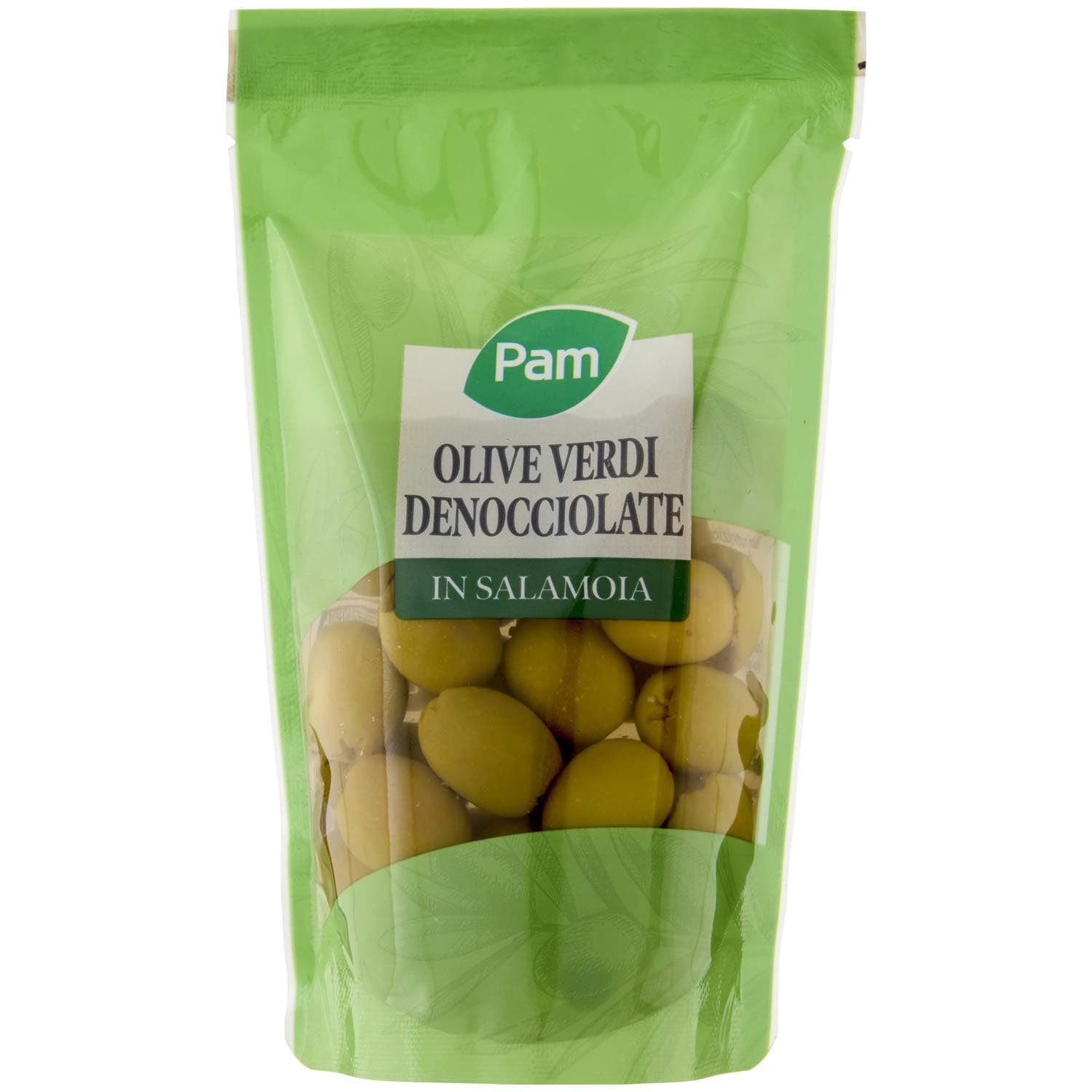 PAM Olive Verdi Denocciolate in Salamoia 180 g – immagine 2