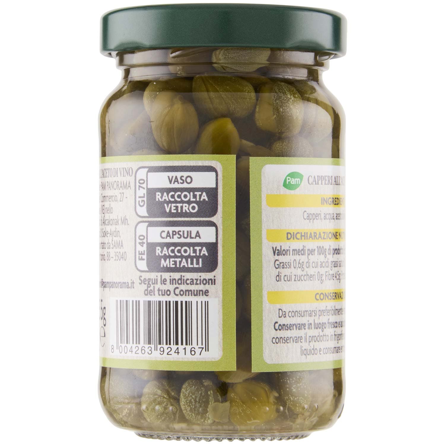 PAM Capperi all'Aceto di Vino 105 g – immagine 4