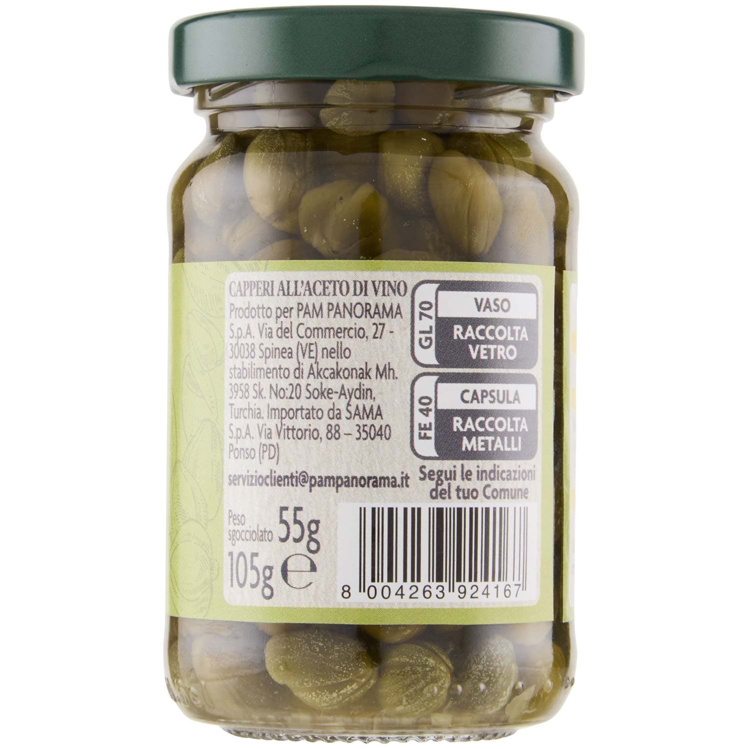PAM Capperi all'Aceto di Vino 105 g – immagine 5