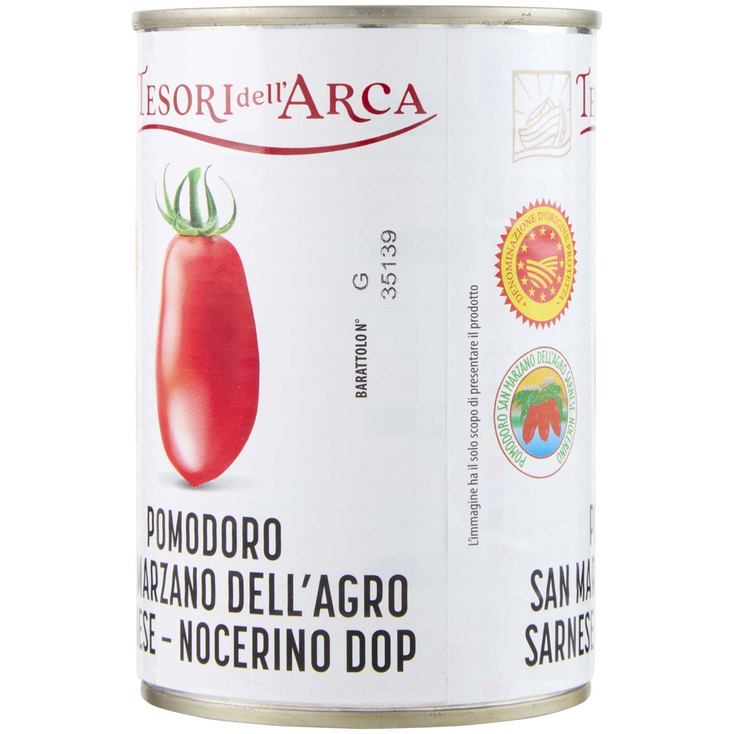 TESORI DELL'ARCA Pomodoro San Marzano dell'Agro Sarnese - Nocerino DOP 400 g – immagine 3