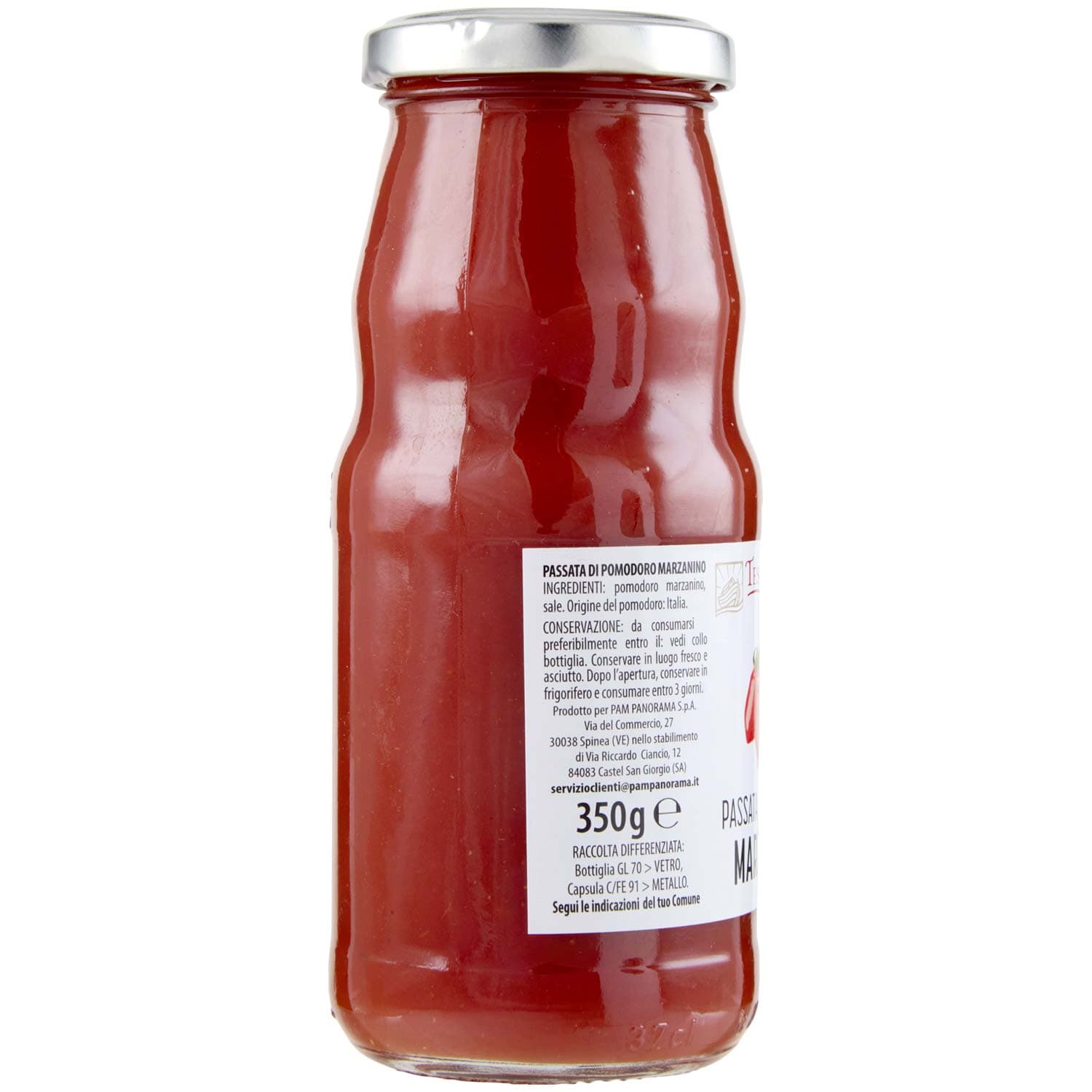 TESORI DELL'ARCA Passata di Pomodoro Marzanino 350 g – immagine 3