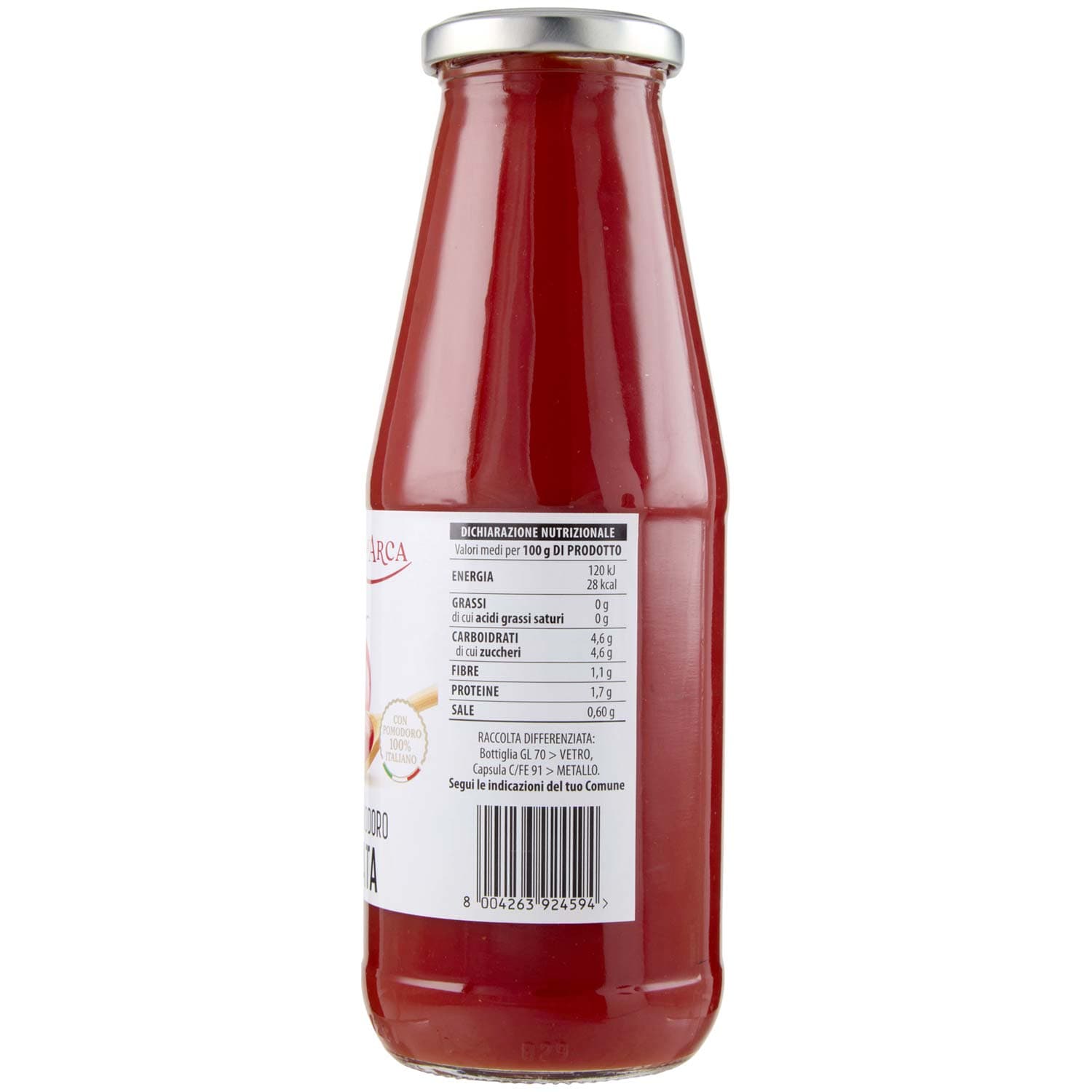 TESORI DELL'ARCA Passata di Pomodoro Vellutata 700 g – immagine 5