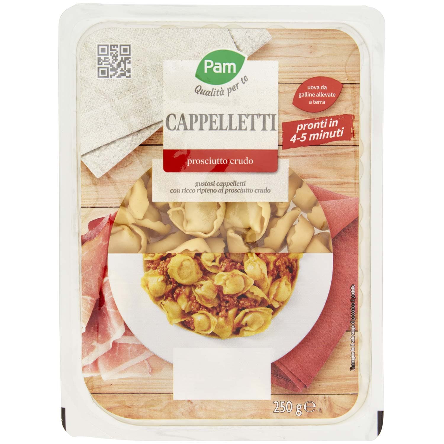 PAM Qualità per te Cappelletti prosciutto crudo 250 g – immagine 2