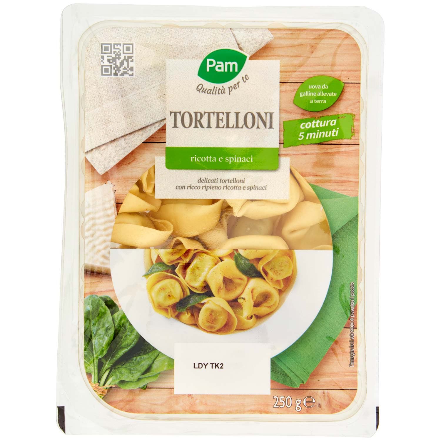 PAM Qualità per te Tortelloni ricotta e spinaci 250 g – immagine 2