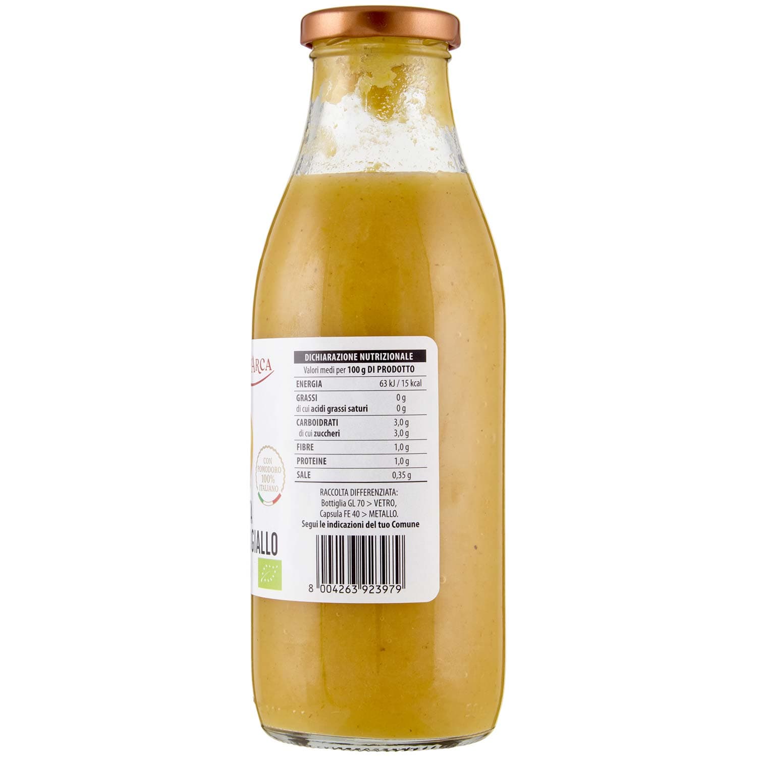 TESORI DELL'ARCA Passata di Pomodoro Giallo Biologica 500 g – immagine 5