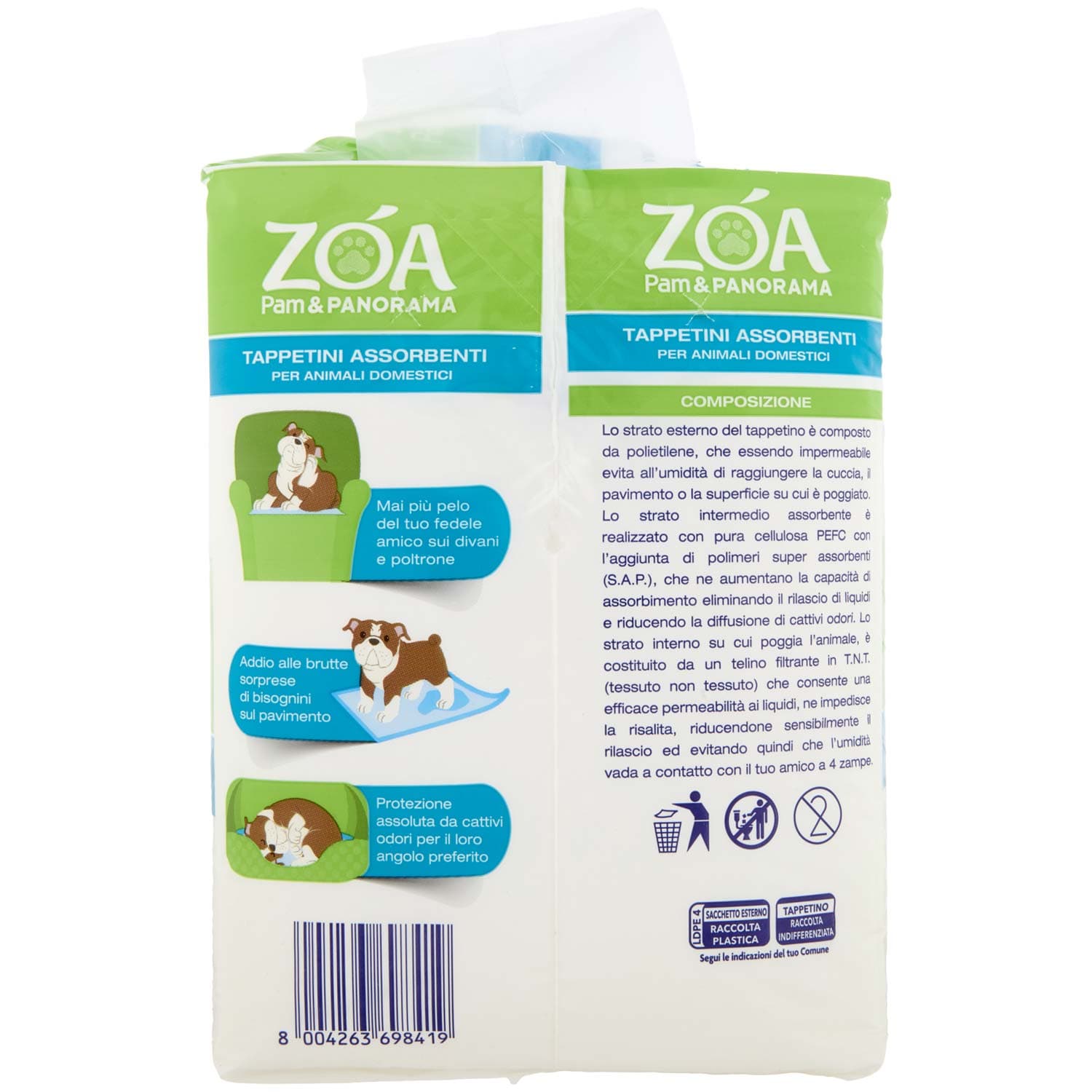 Z”A Tappetini Assorbenti per Animali Domestici Misura Grande 60x90 cm – immagine 3