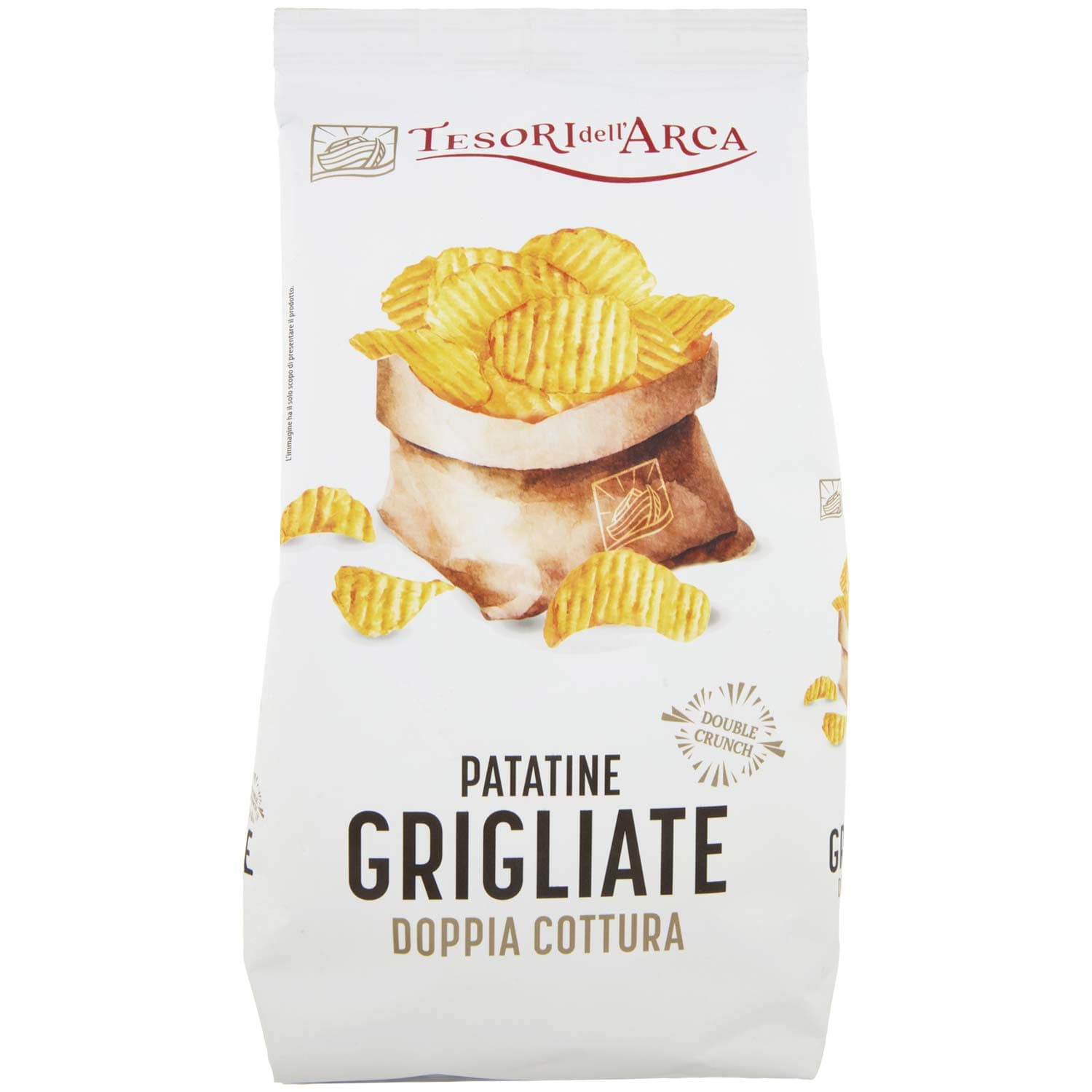 TESORI DELL'ARCA Patatine Grigliate Doppia Cottura 130 g – immagine 2